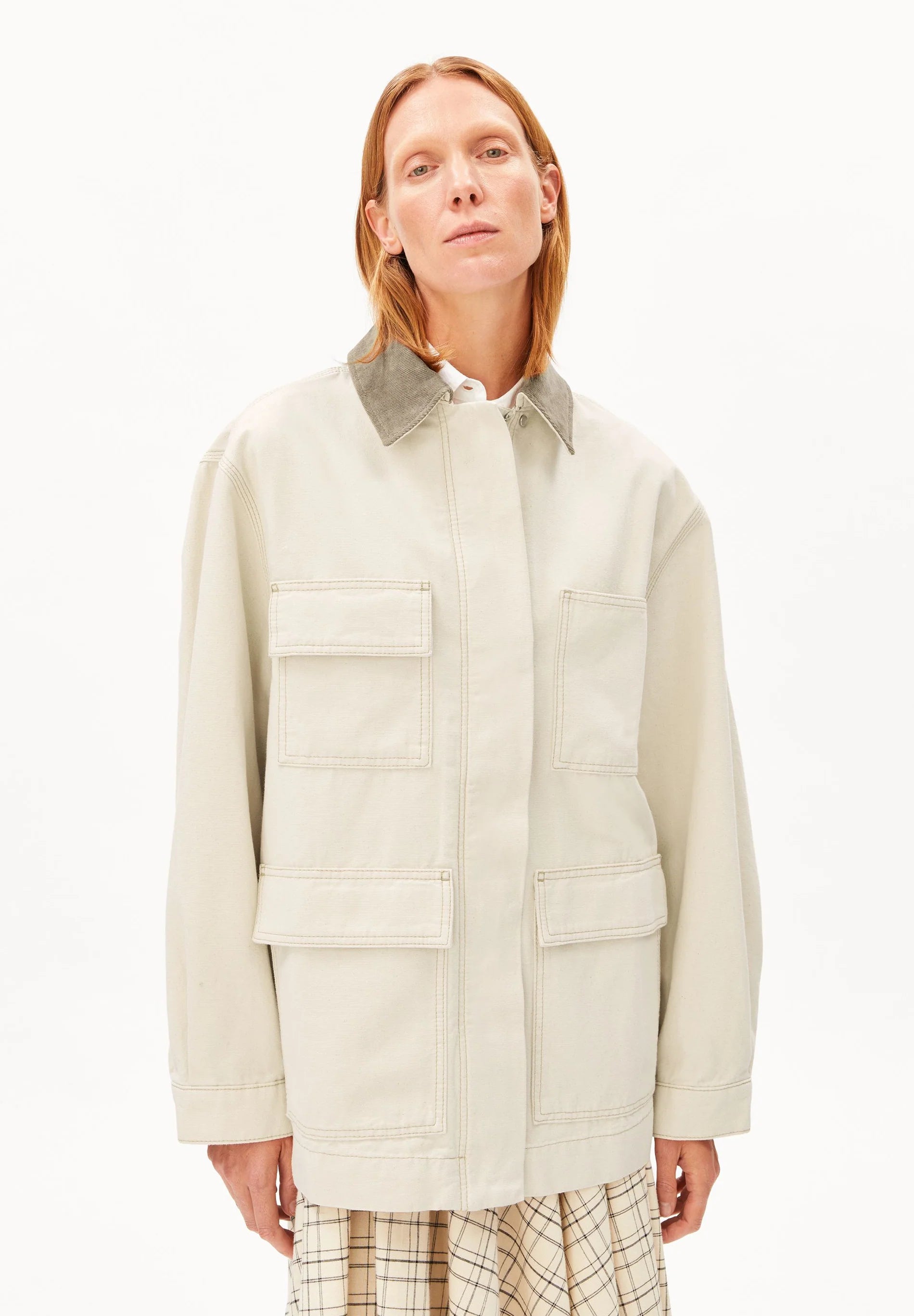 ARMEDANGELS Jacket "Workwear Canvas" undyed