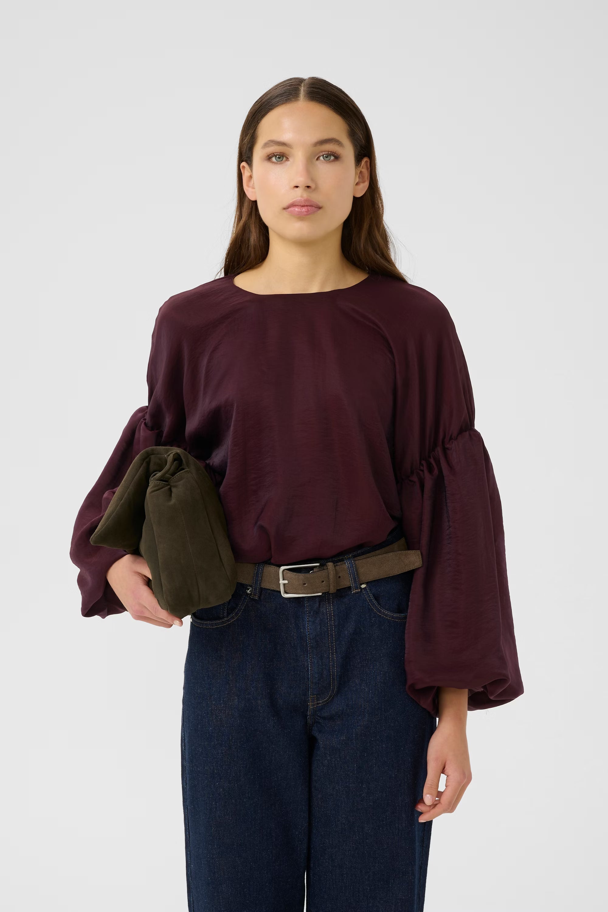 GESTUZ Blouse "Malloon" aronia