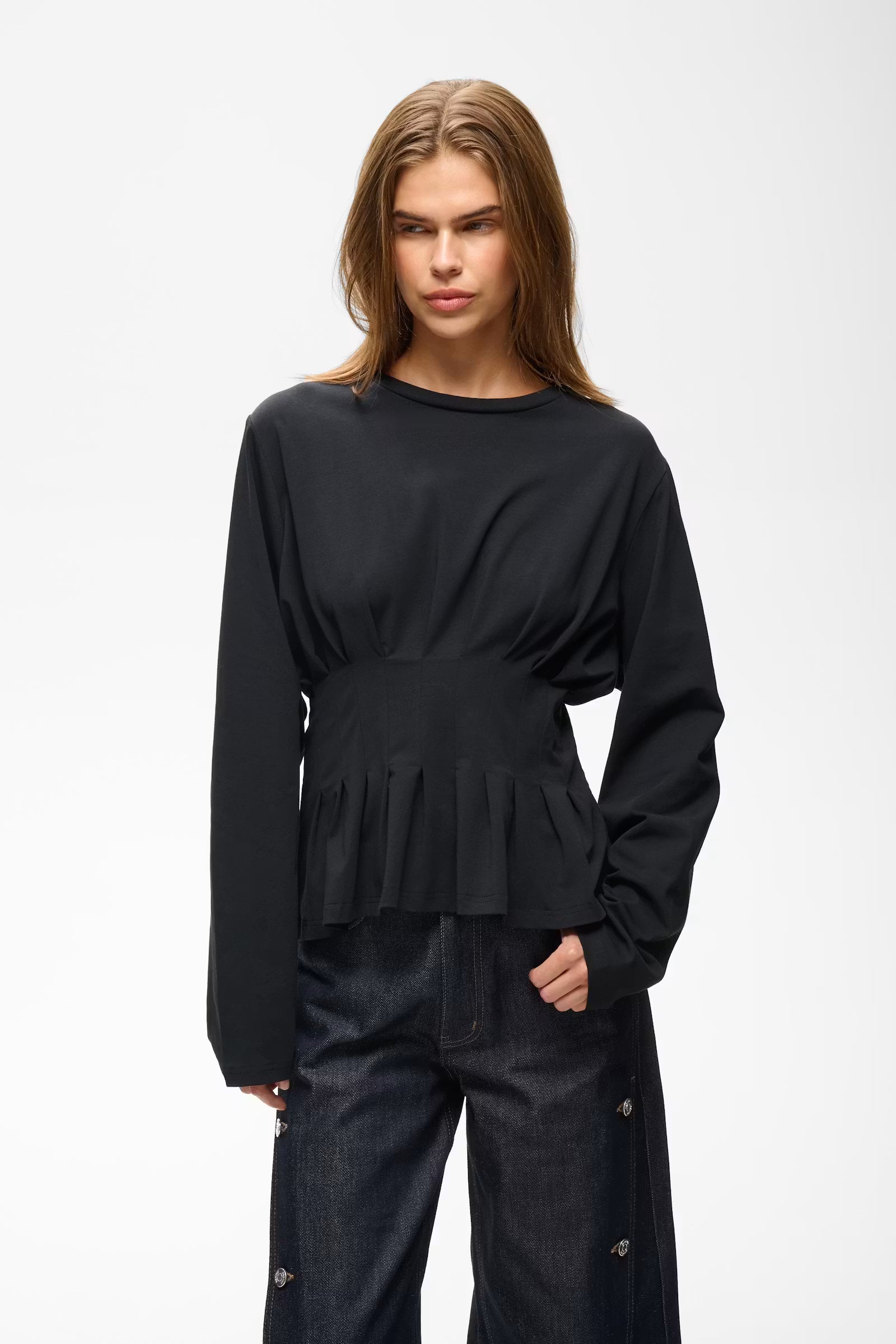 GESTUZ Longsleeve "Inez" black