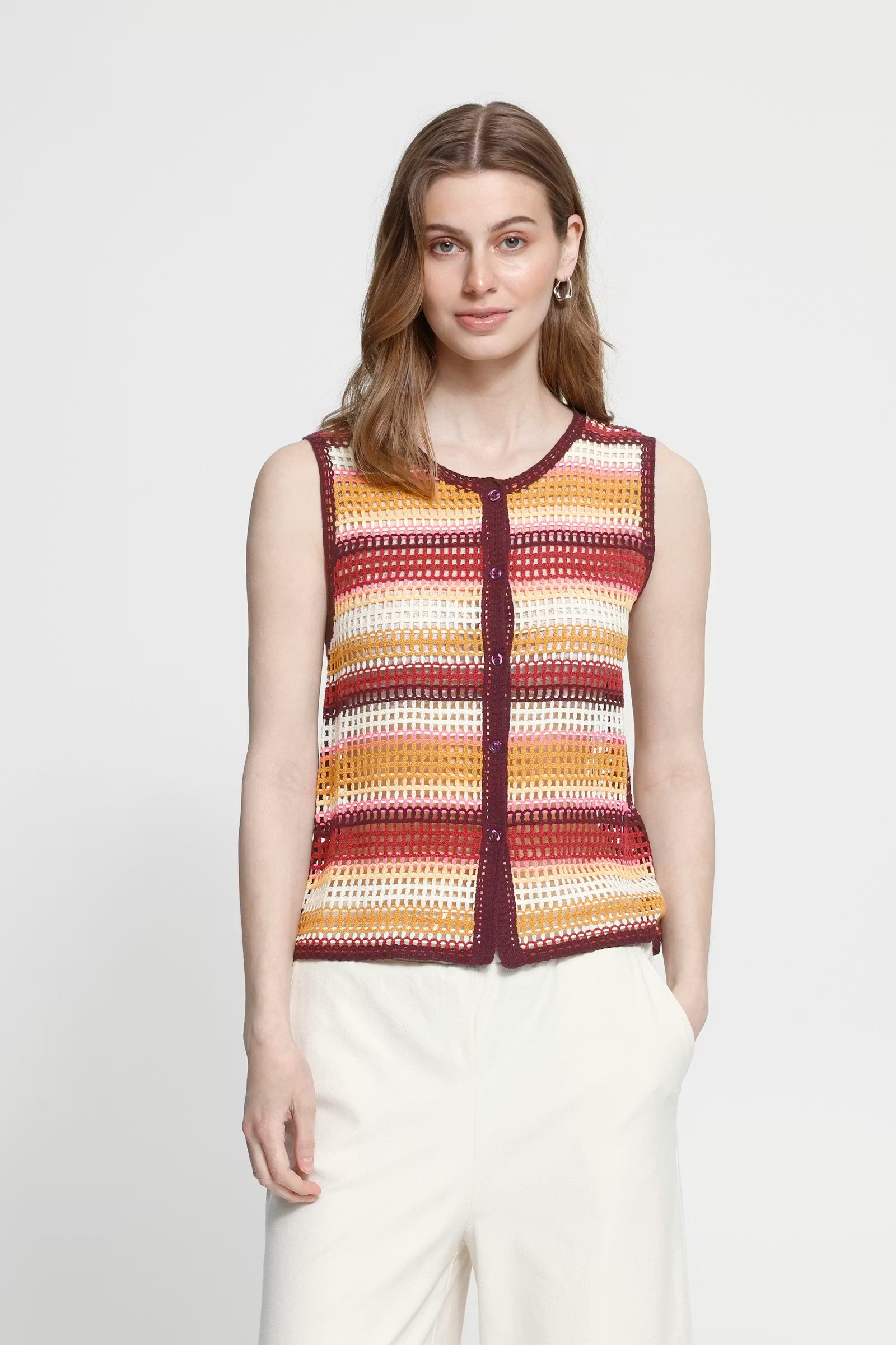 ICHI Top "Oriana" multicolor