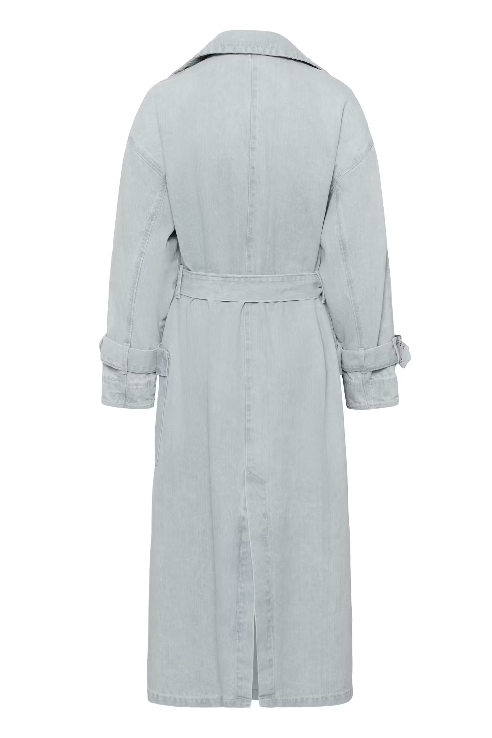 GESTUZ Trenchcoat "Parwana" vintage light denim