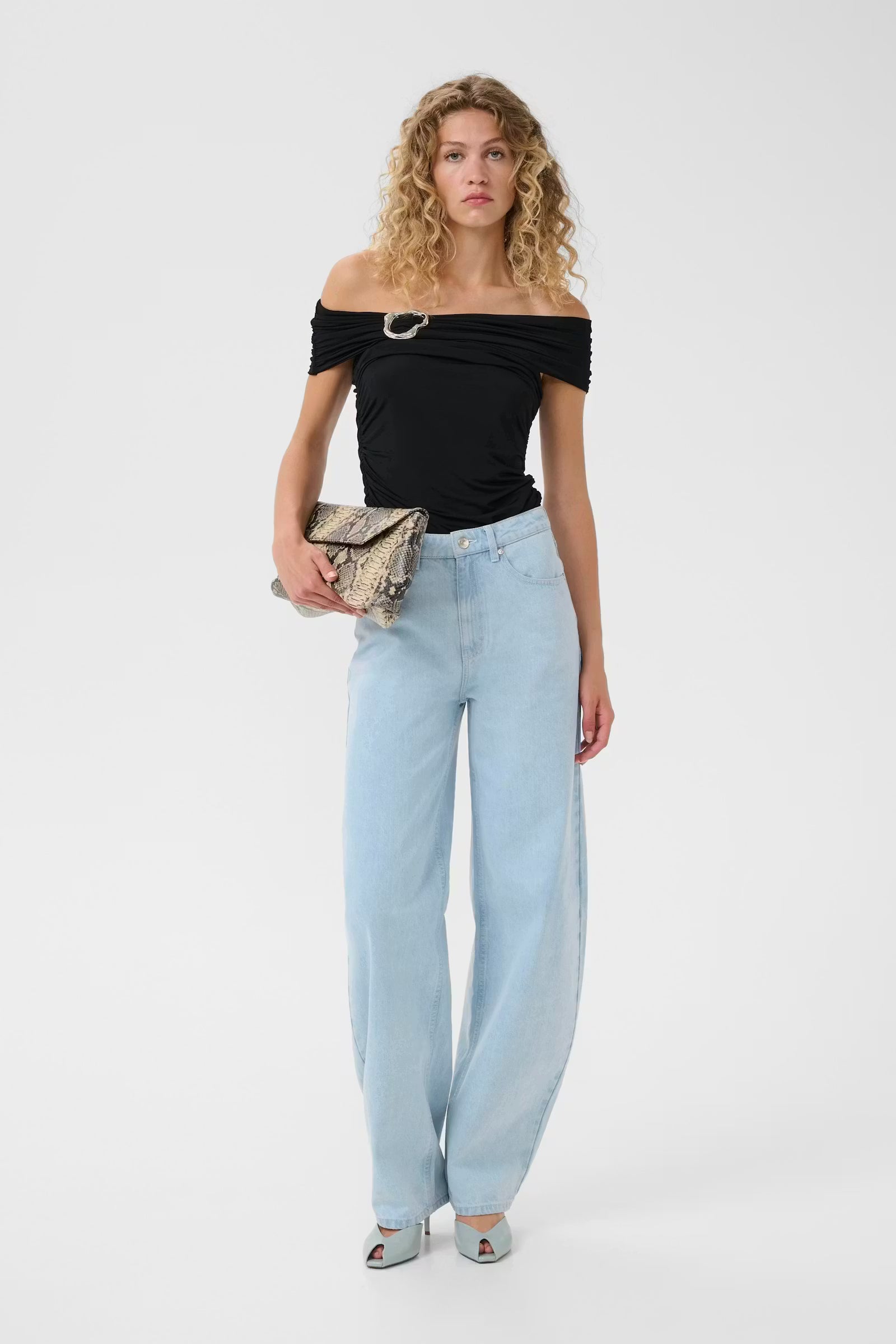 GESTUZ Top "Laily" black