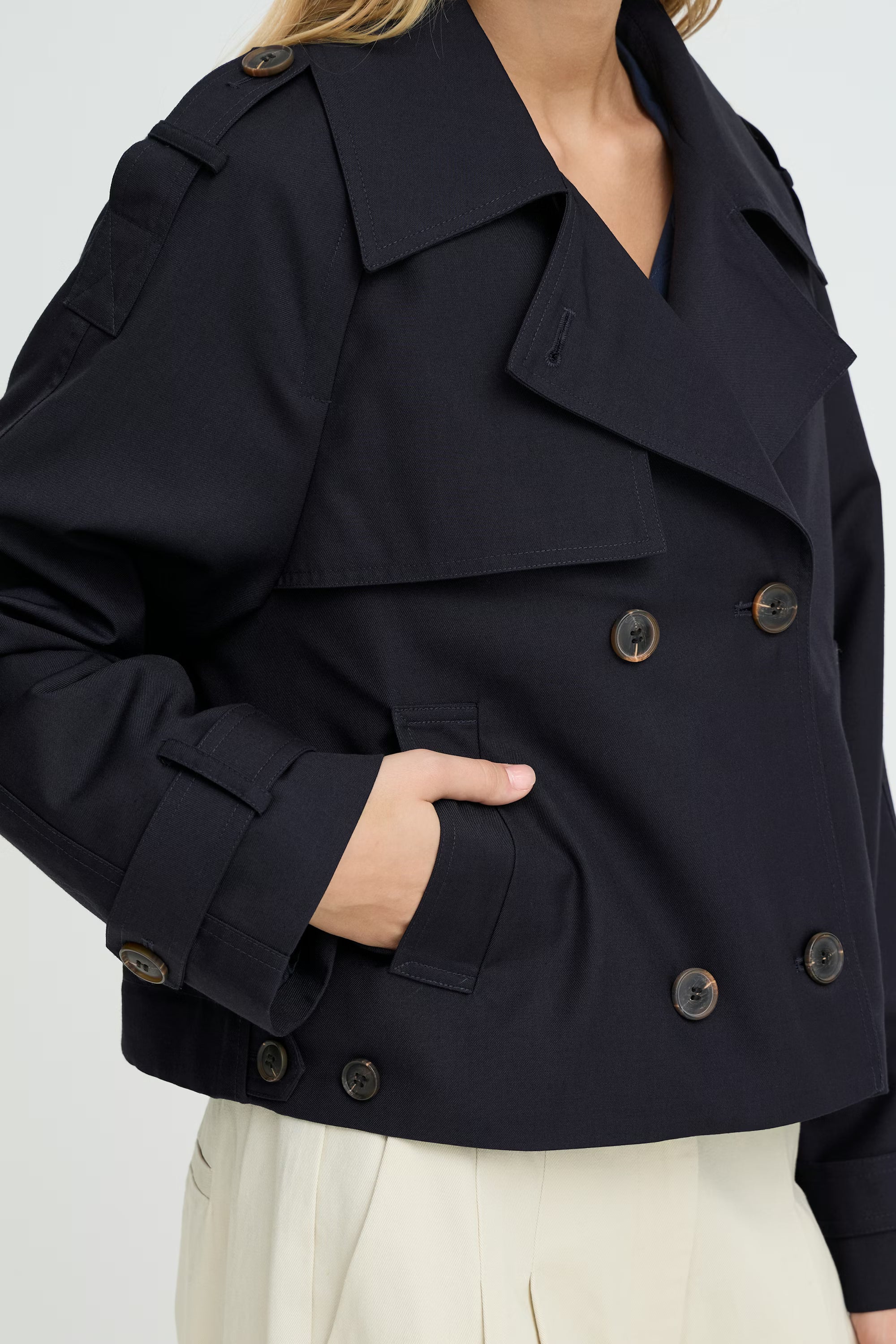 ICHI Jacket "Eparza" dark navy