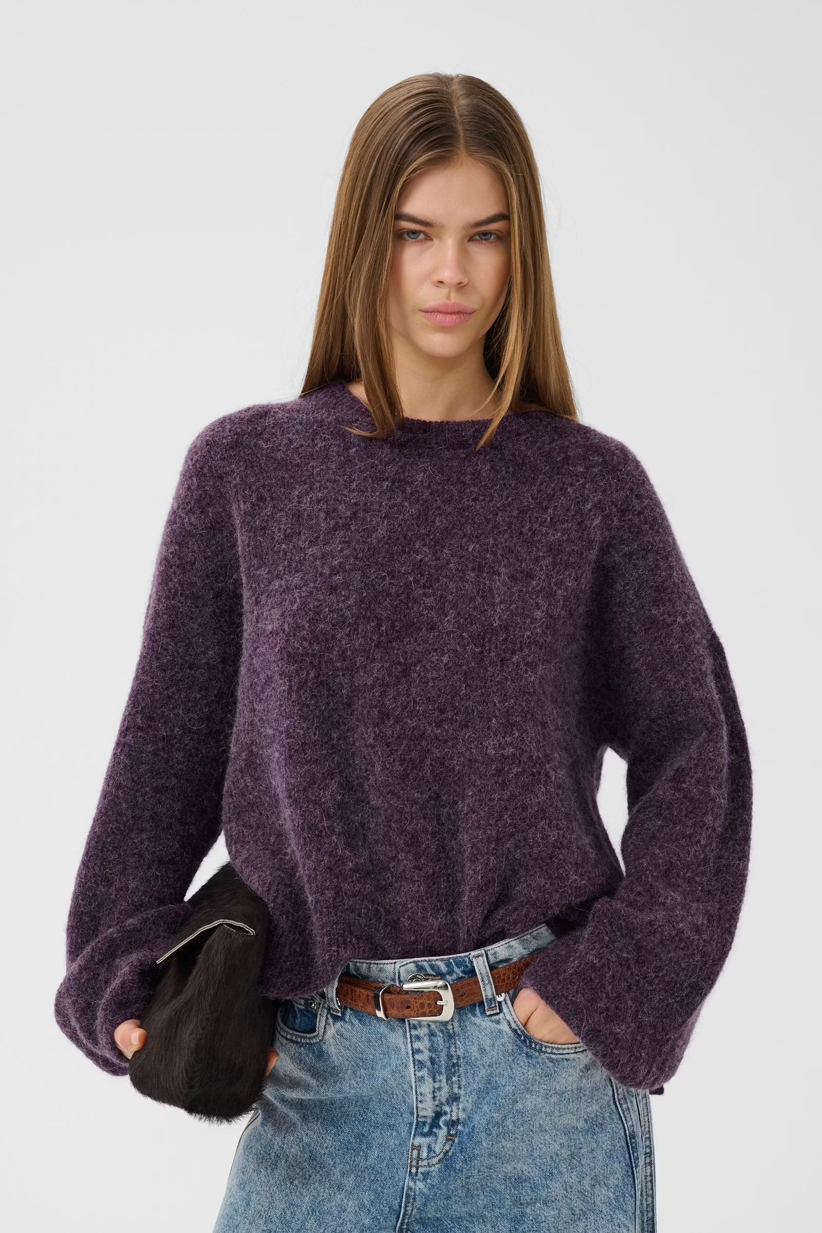 GESTUZ Pullover "Alpha" juniper melange