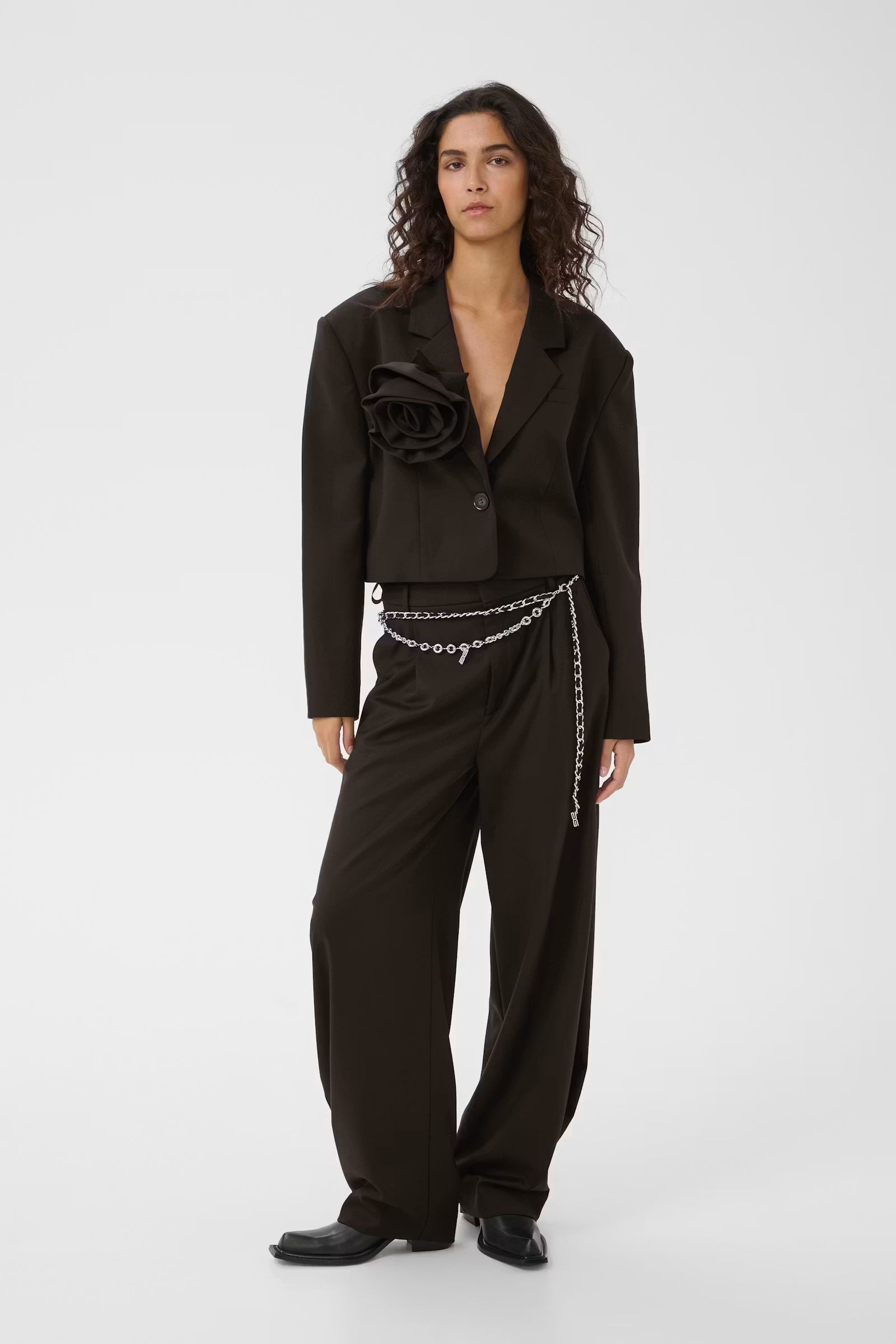 GESTUZ Short Blazer "Paula" ganache