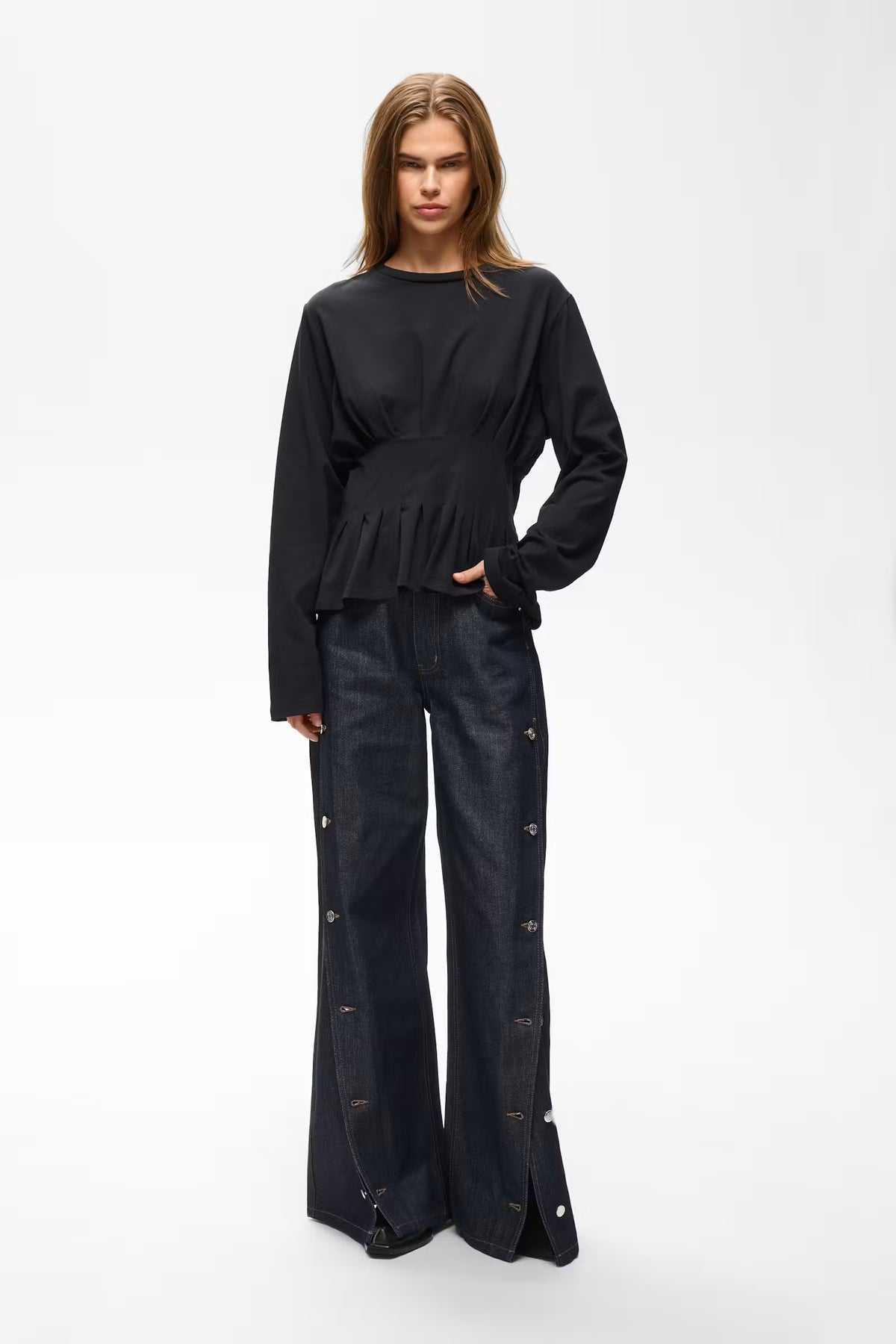 GESTUZ Longsleeve "Inez" black