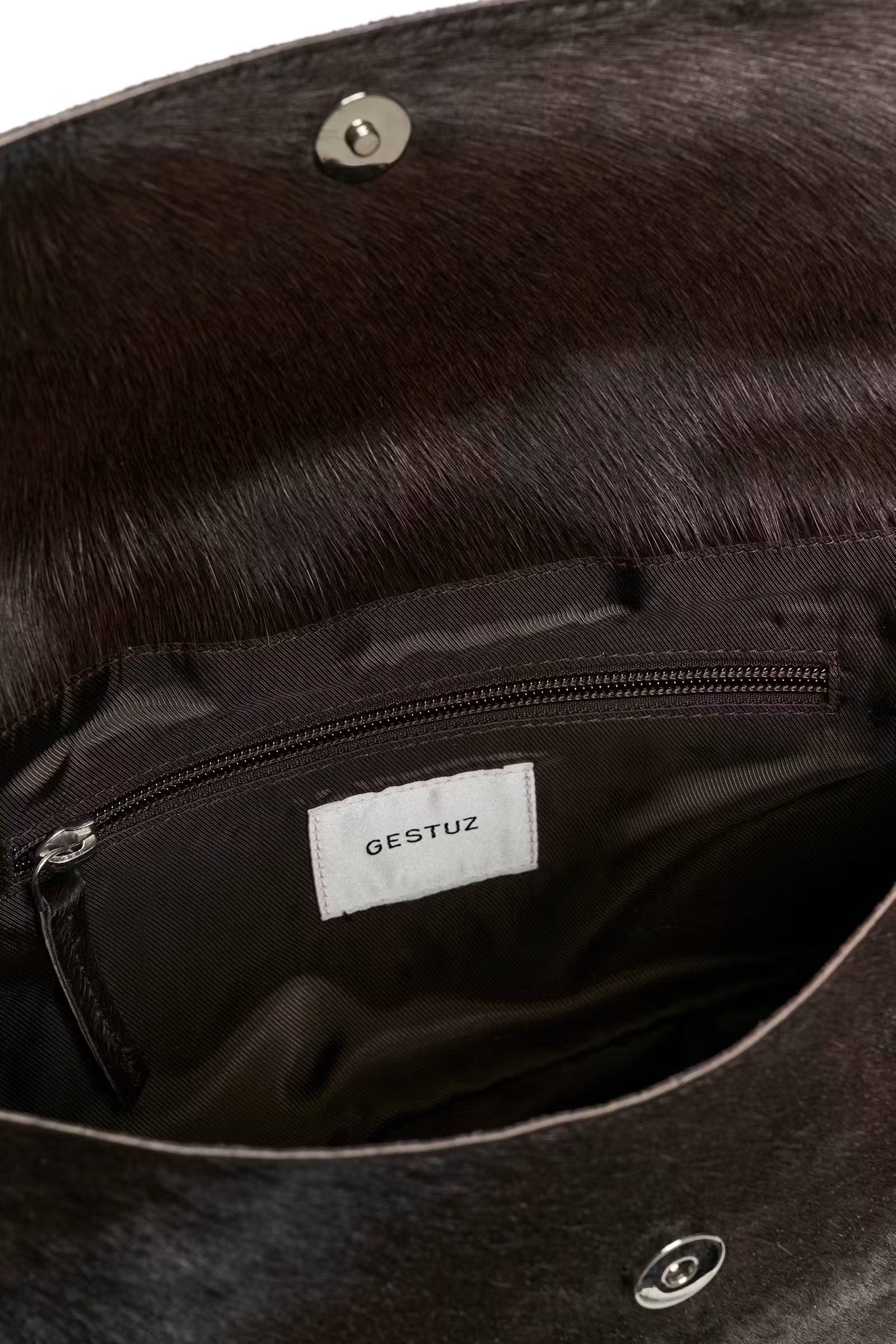 GESTUZ Clutch "Wedala" ganache