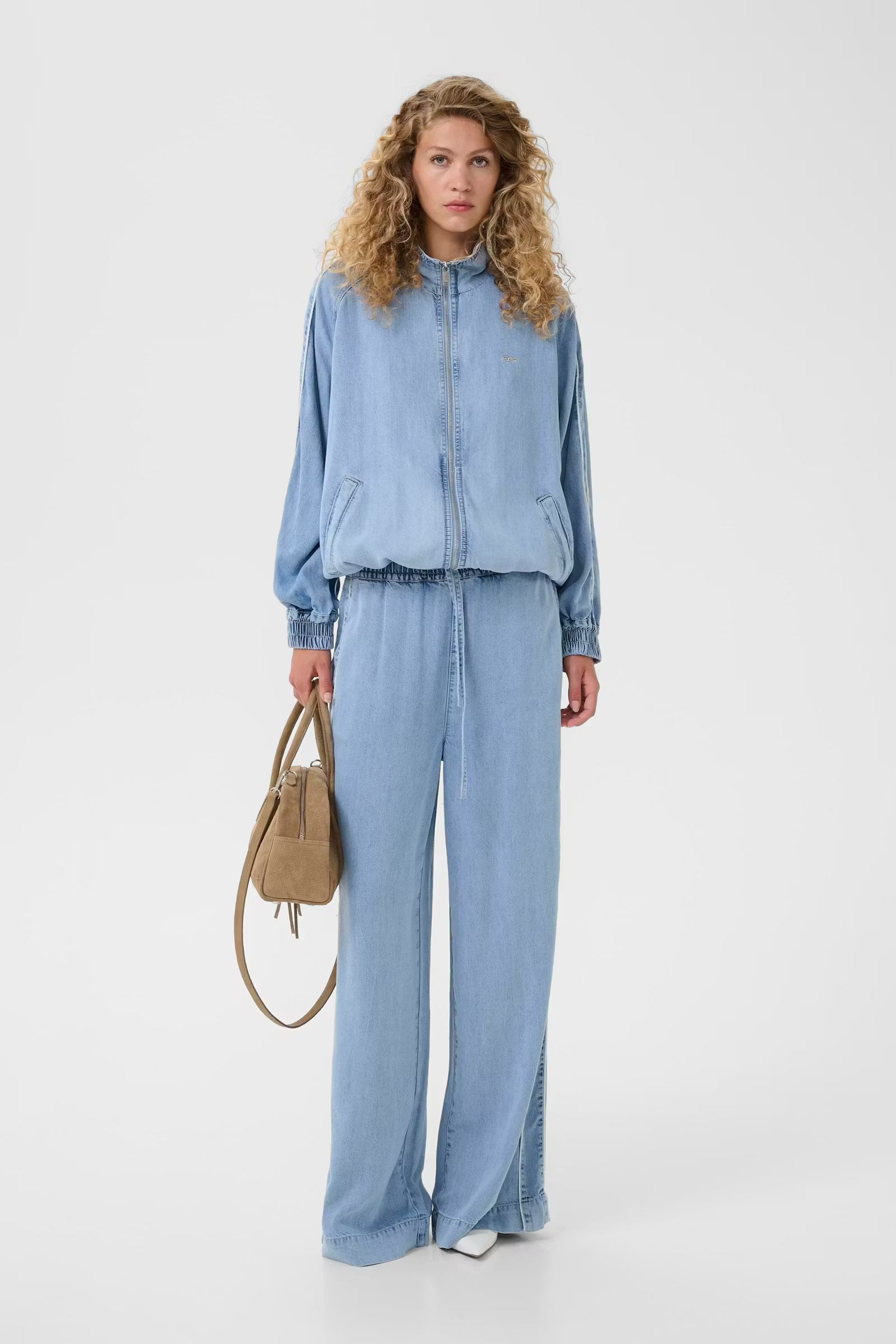 GESTUZ Pants "Sea" mid denim blue