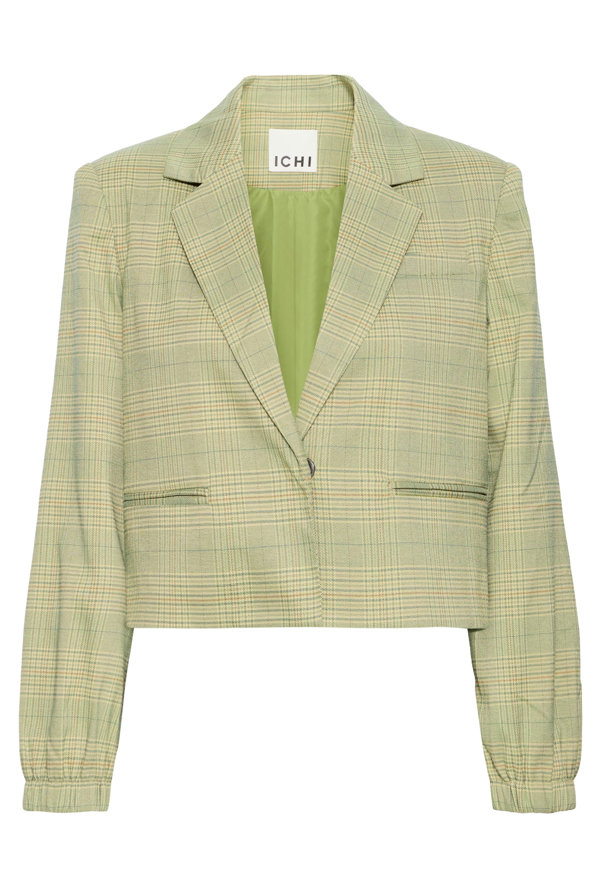 ICHI Blazer "Joli" green check
