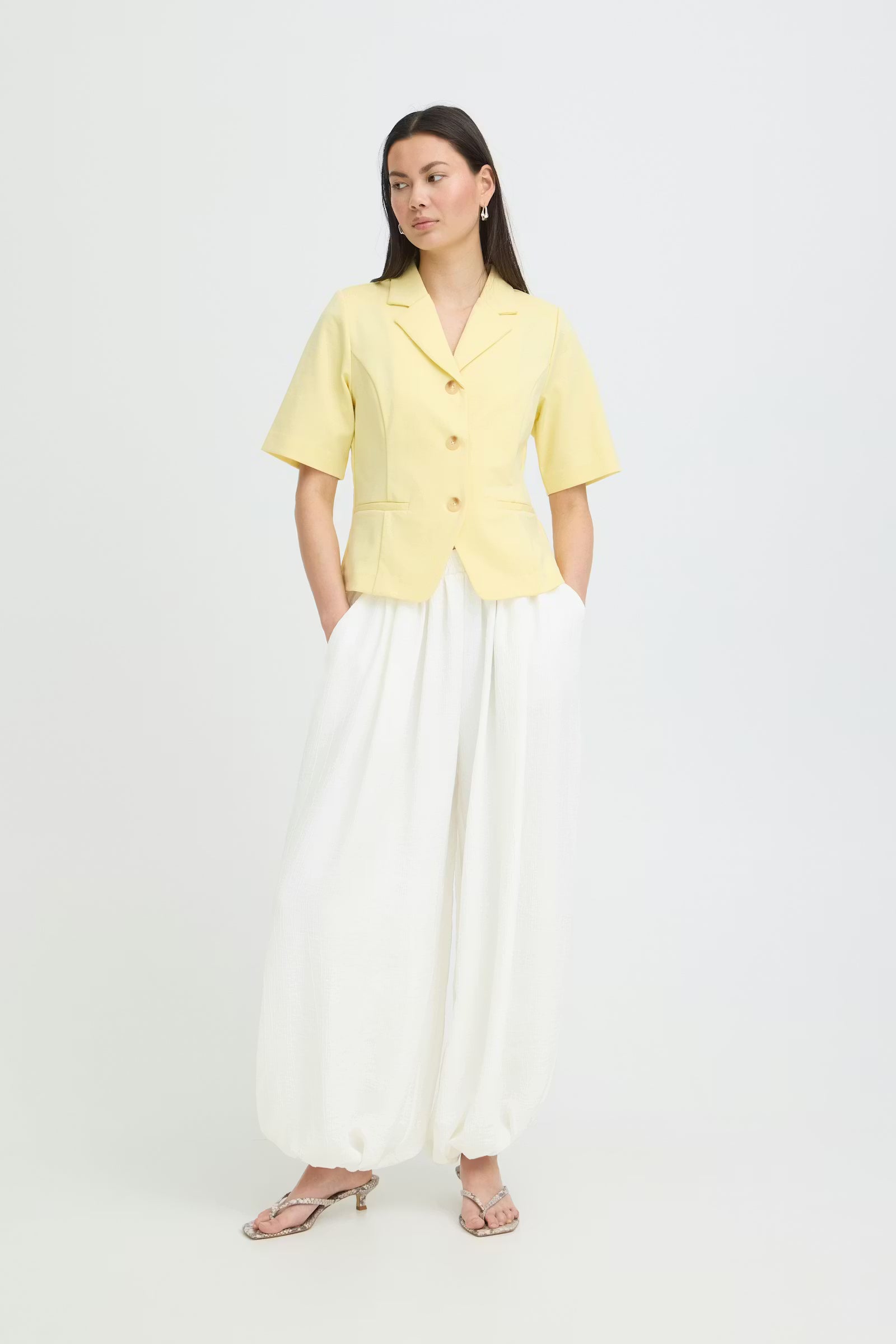 ICHI Pants "Balloon" cloud dancer