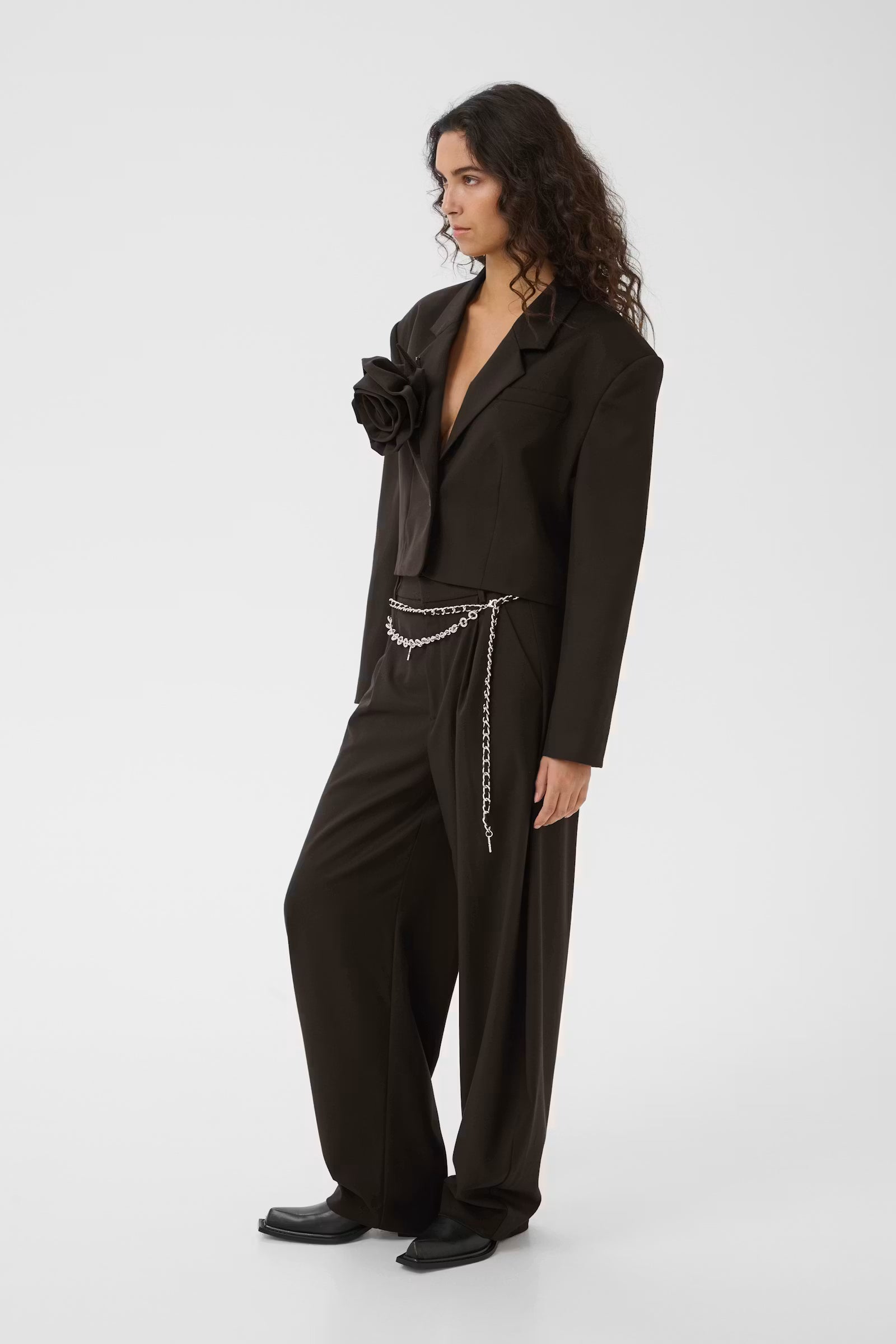 GESTUZ Pants "Callia" ganache