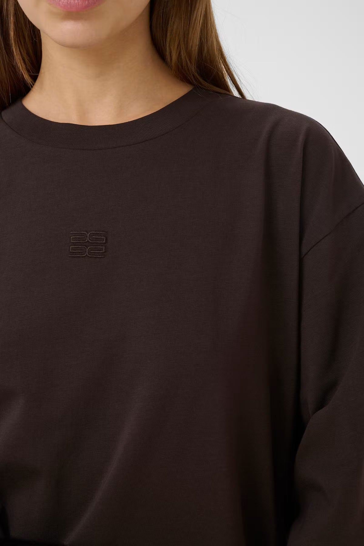 GESTUZ T-Shirt "Dami" ganache