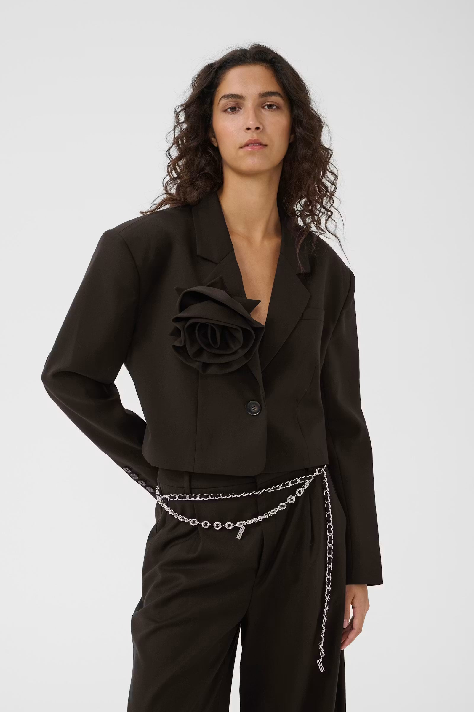 GESTUZ Short Blazer "Paula" ganache