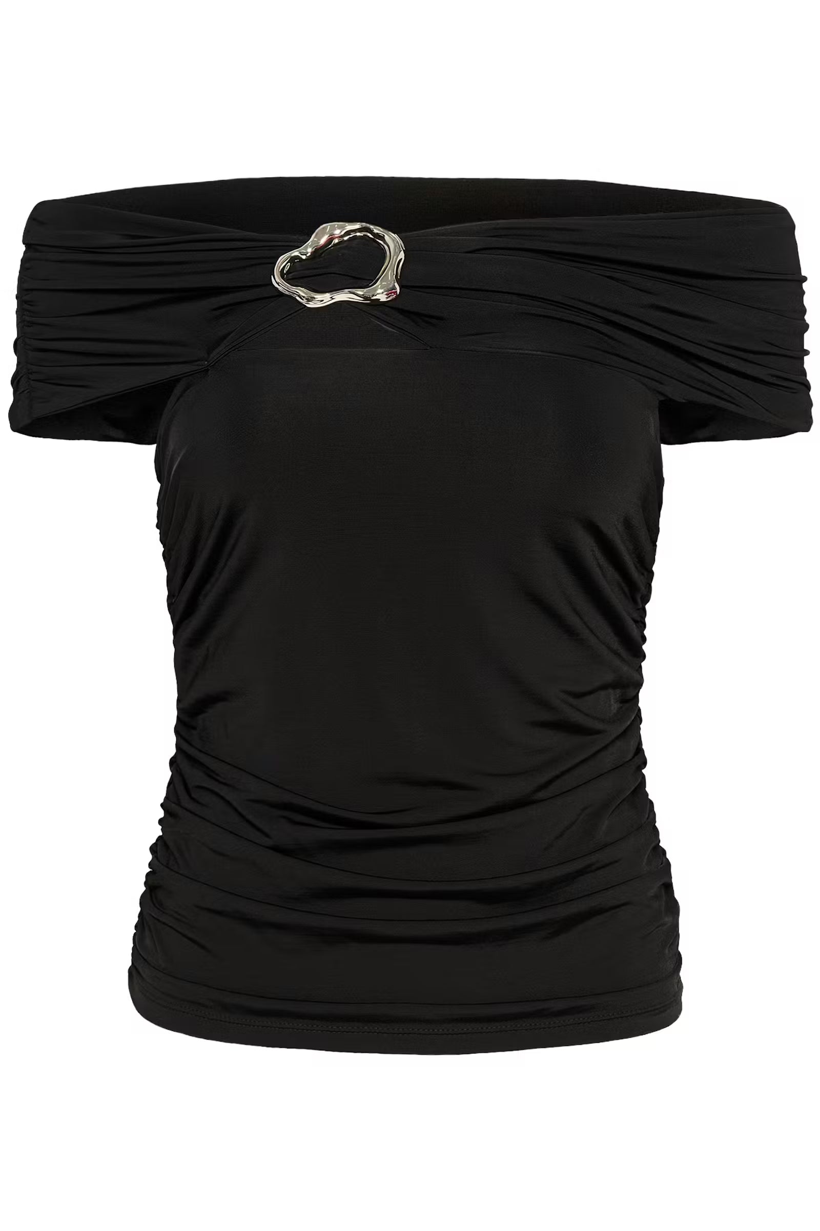 GESTUZ Top "Laily" black