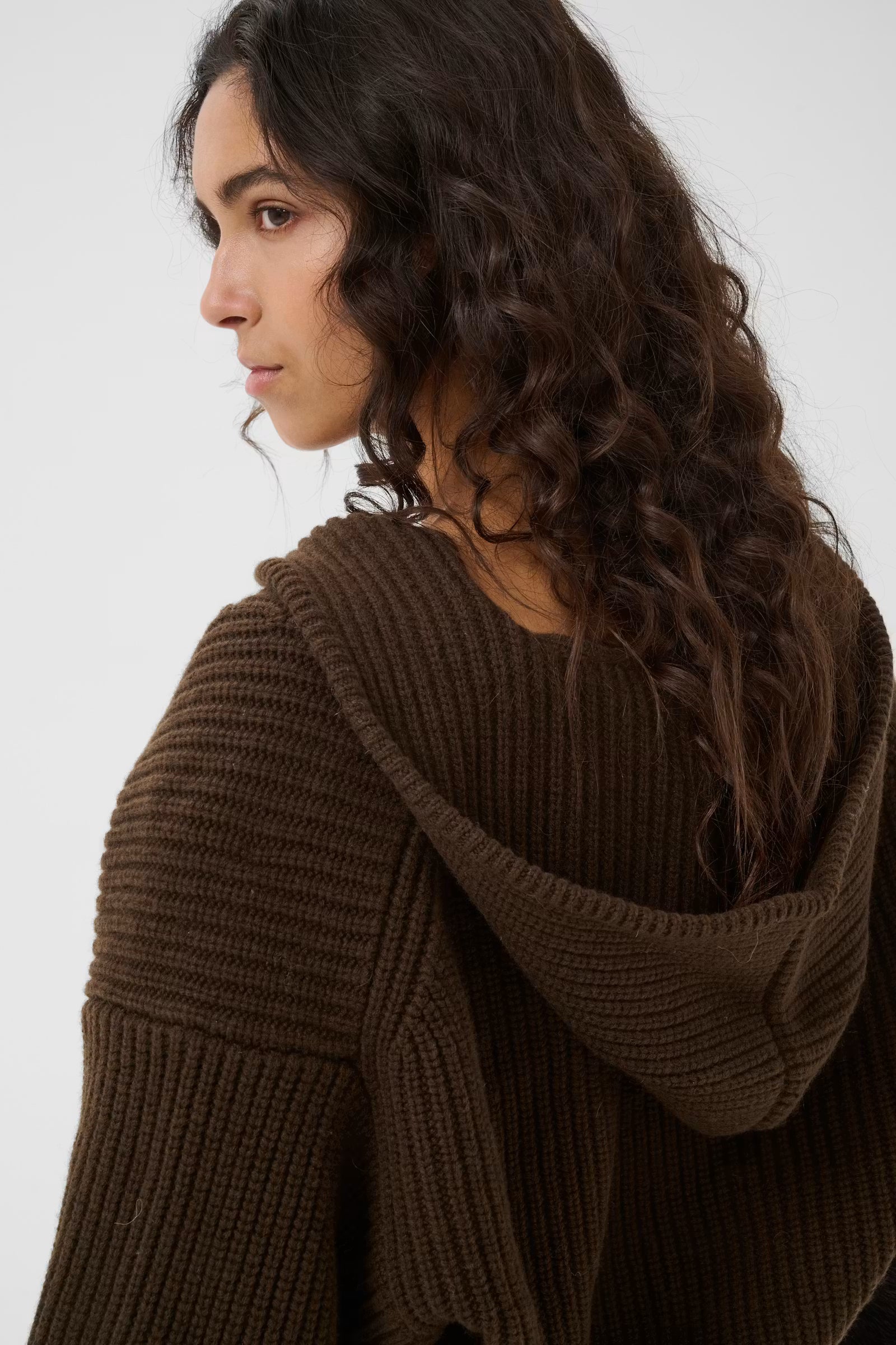 GESTUZ Cardigan "Kamina" slate black brown