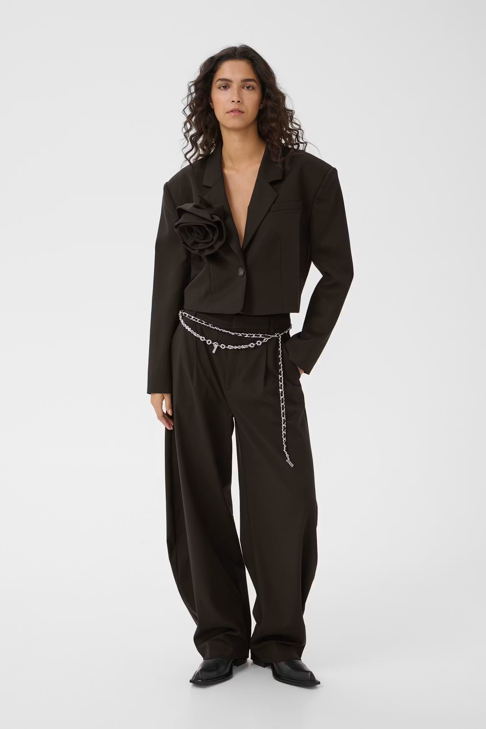 GESTUZ Pants "Callia" ganache