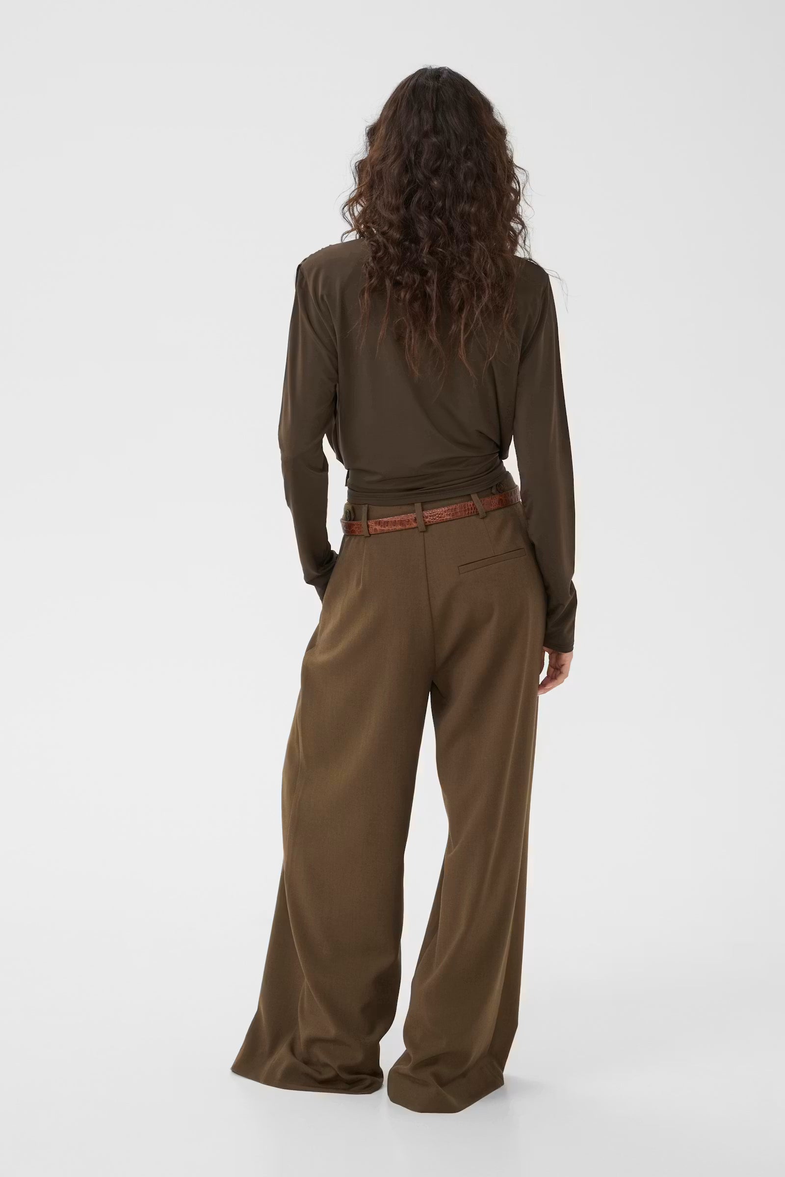 GESTUZ Pants "Stacy" slate black mela
