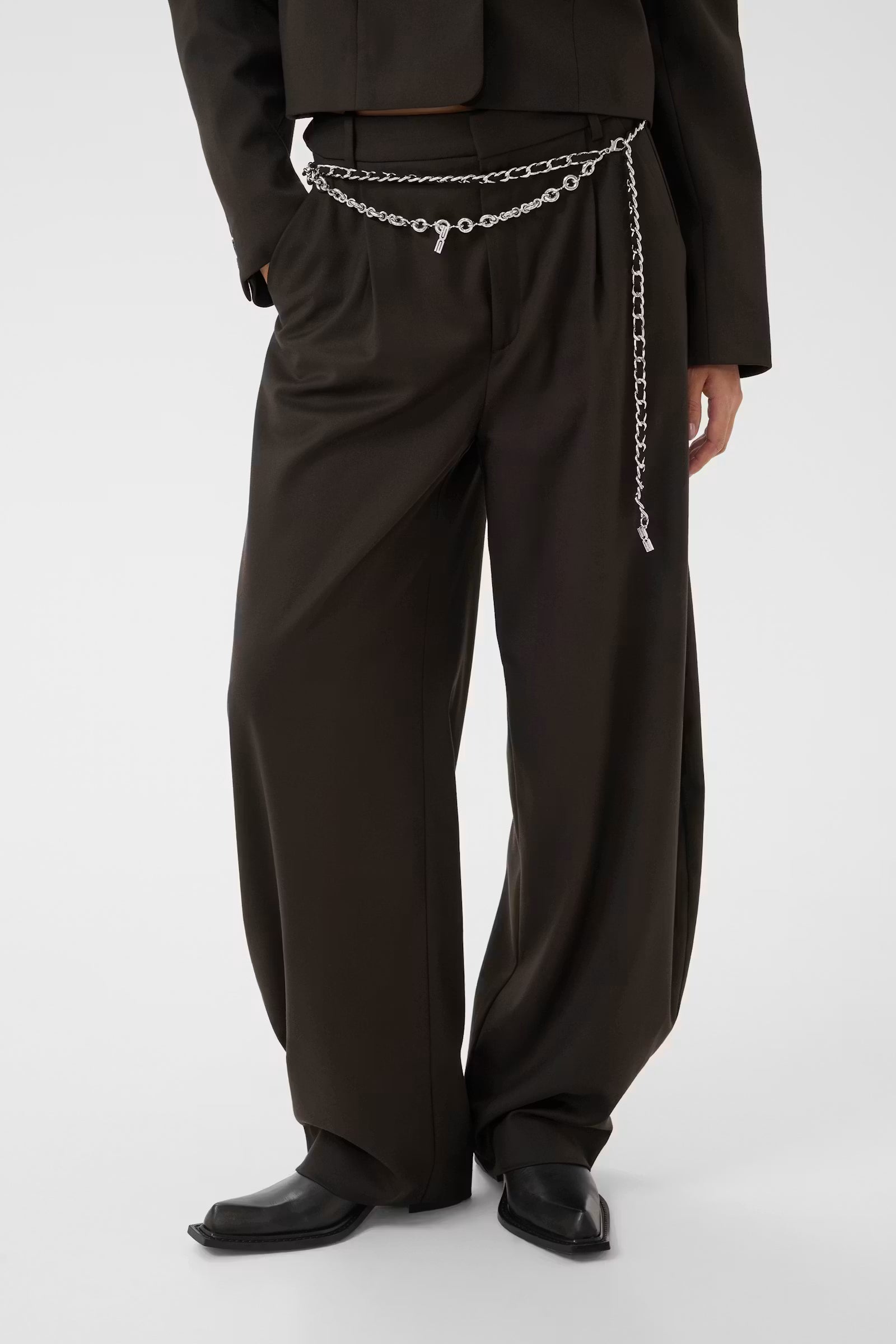 GESTUZ Pants "Callia" ganache