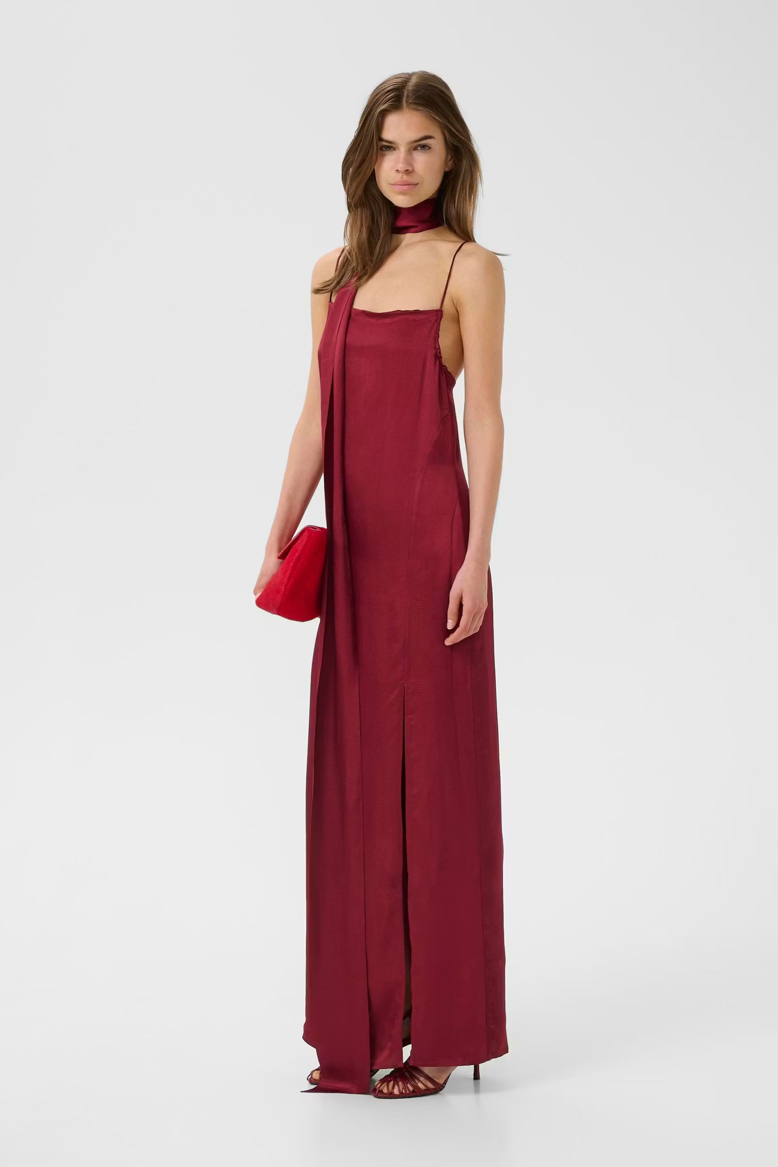 GESTUZ Dress "Sirwa" cabernet