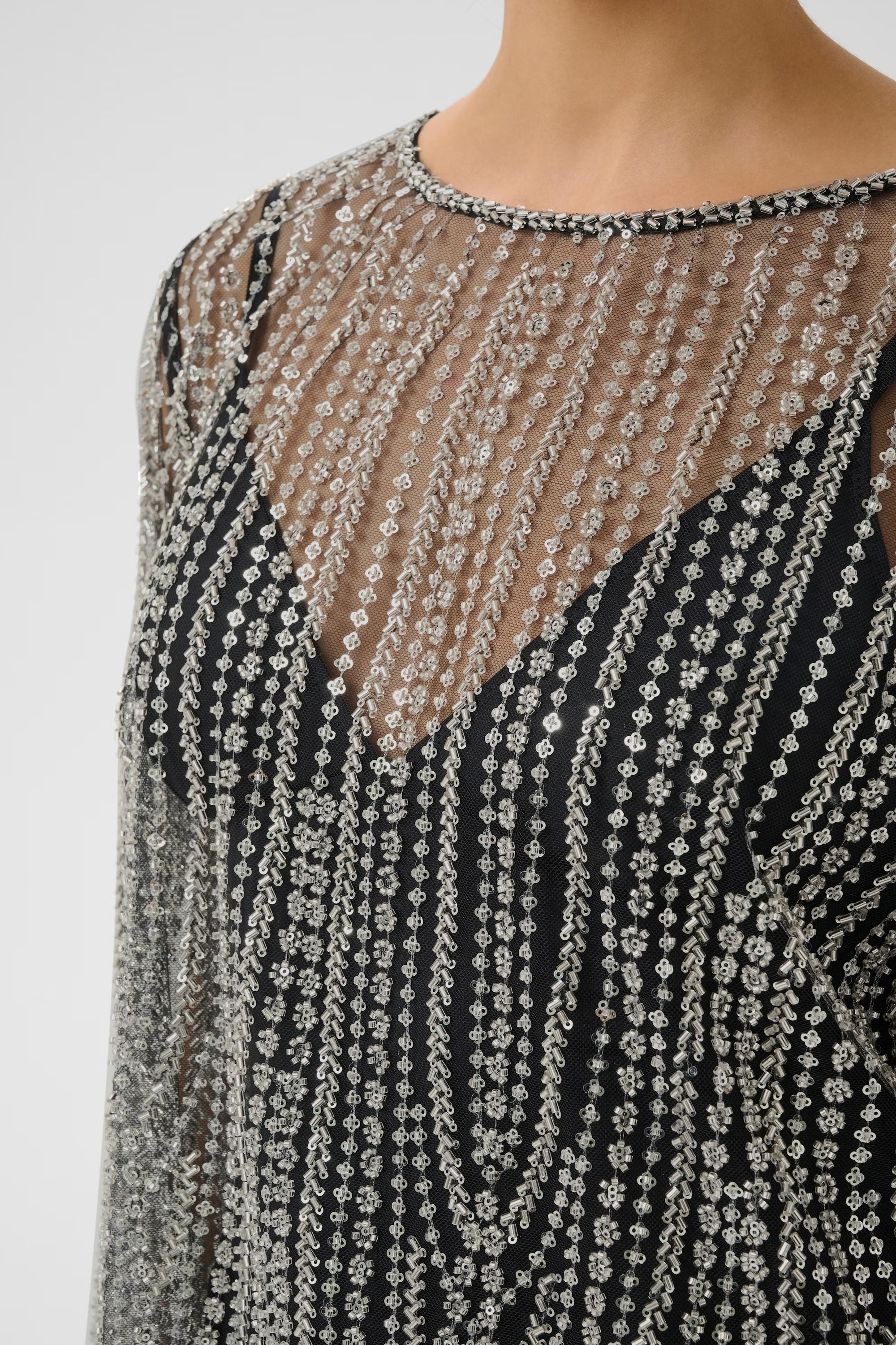 GESTUZ Blouse "Sibba" silver