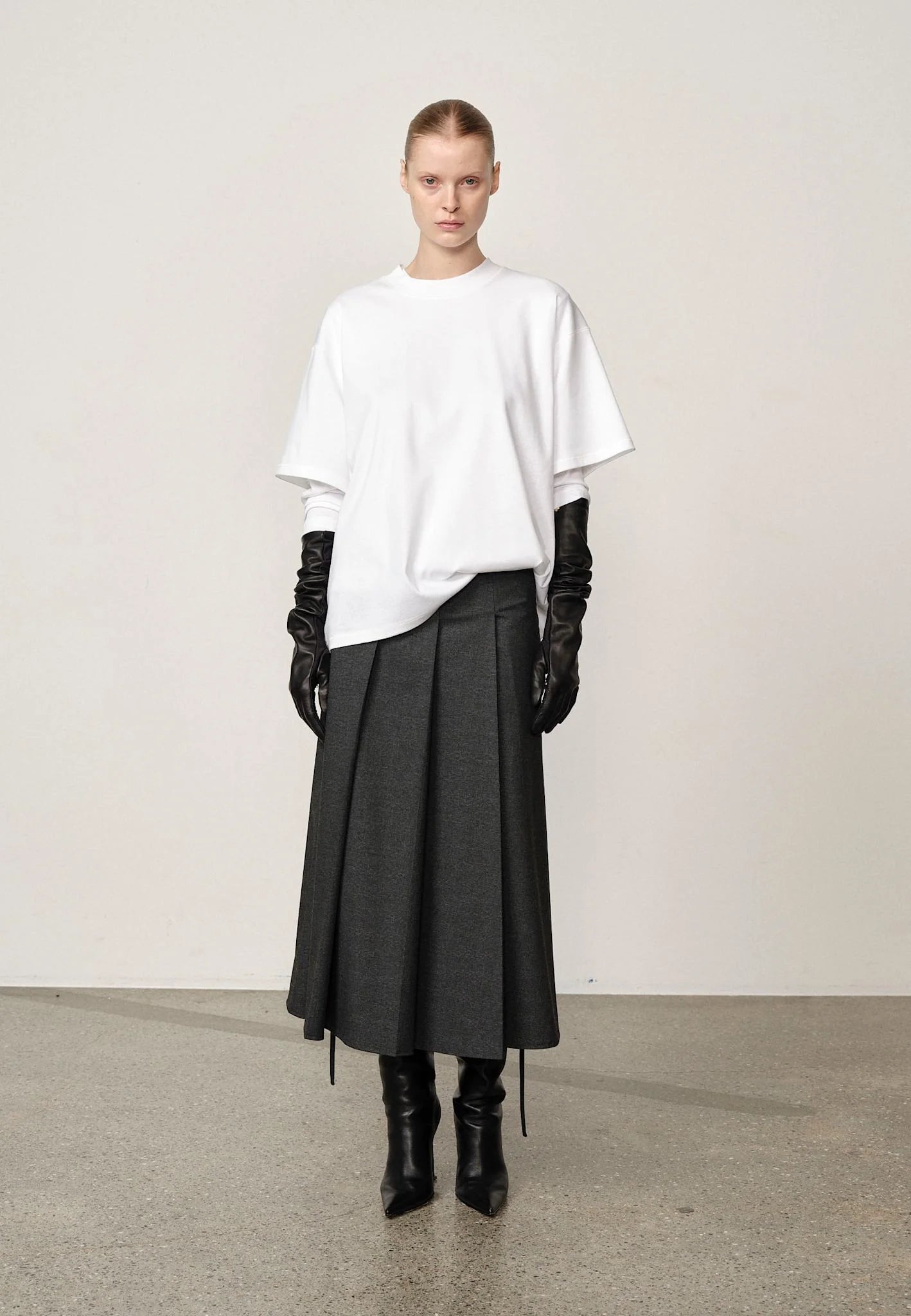 HERSKIND Skirt "Richard" checks grey