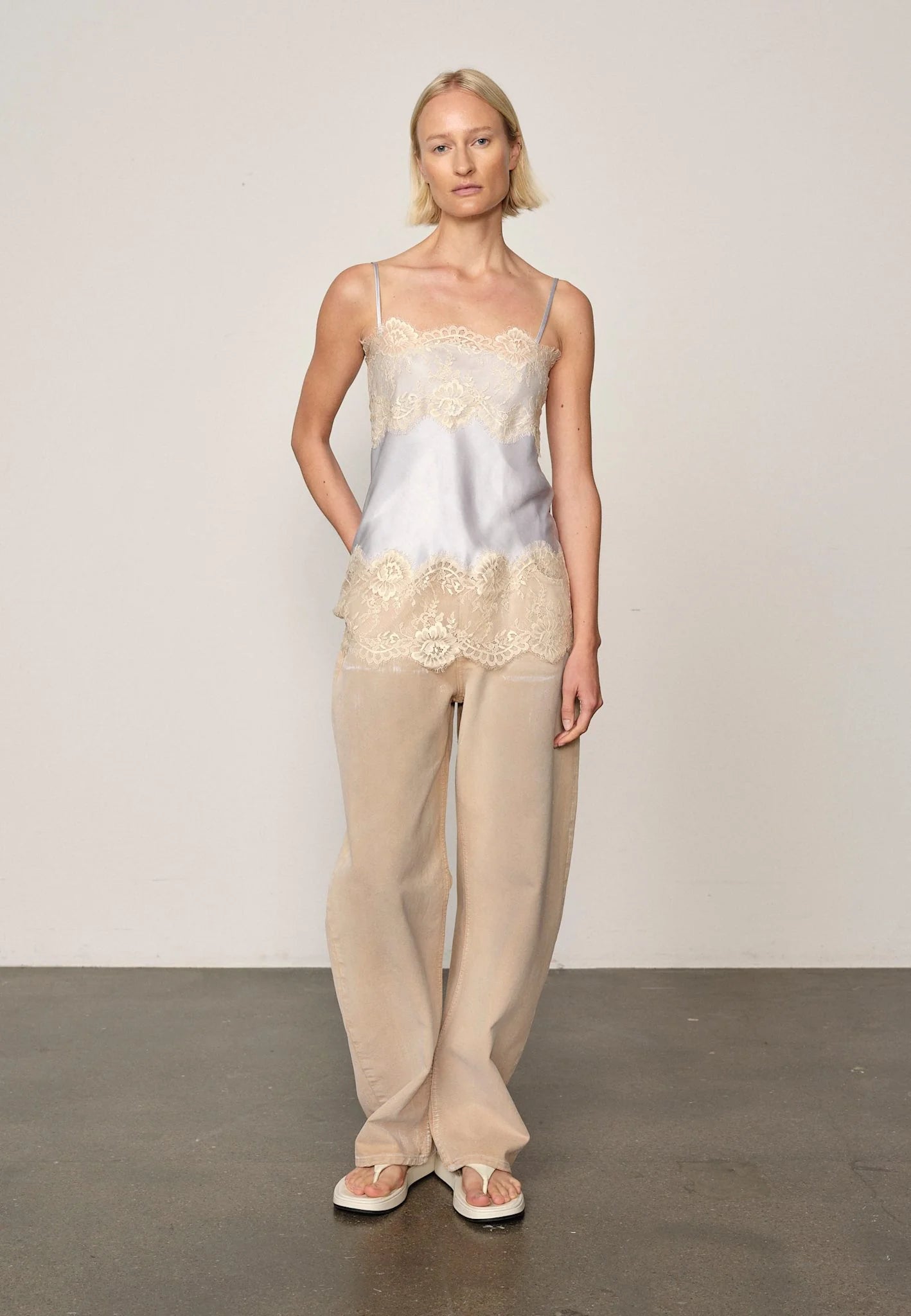 HERSKIND Top "Linnea" light blue