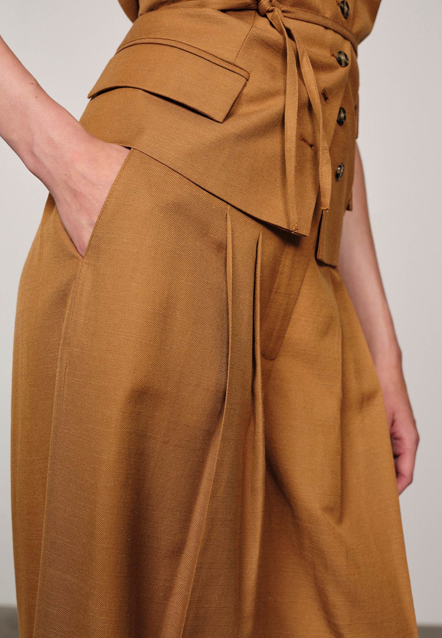 HERSKIND Pants "Lotus" toffee