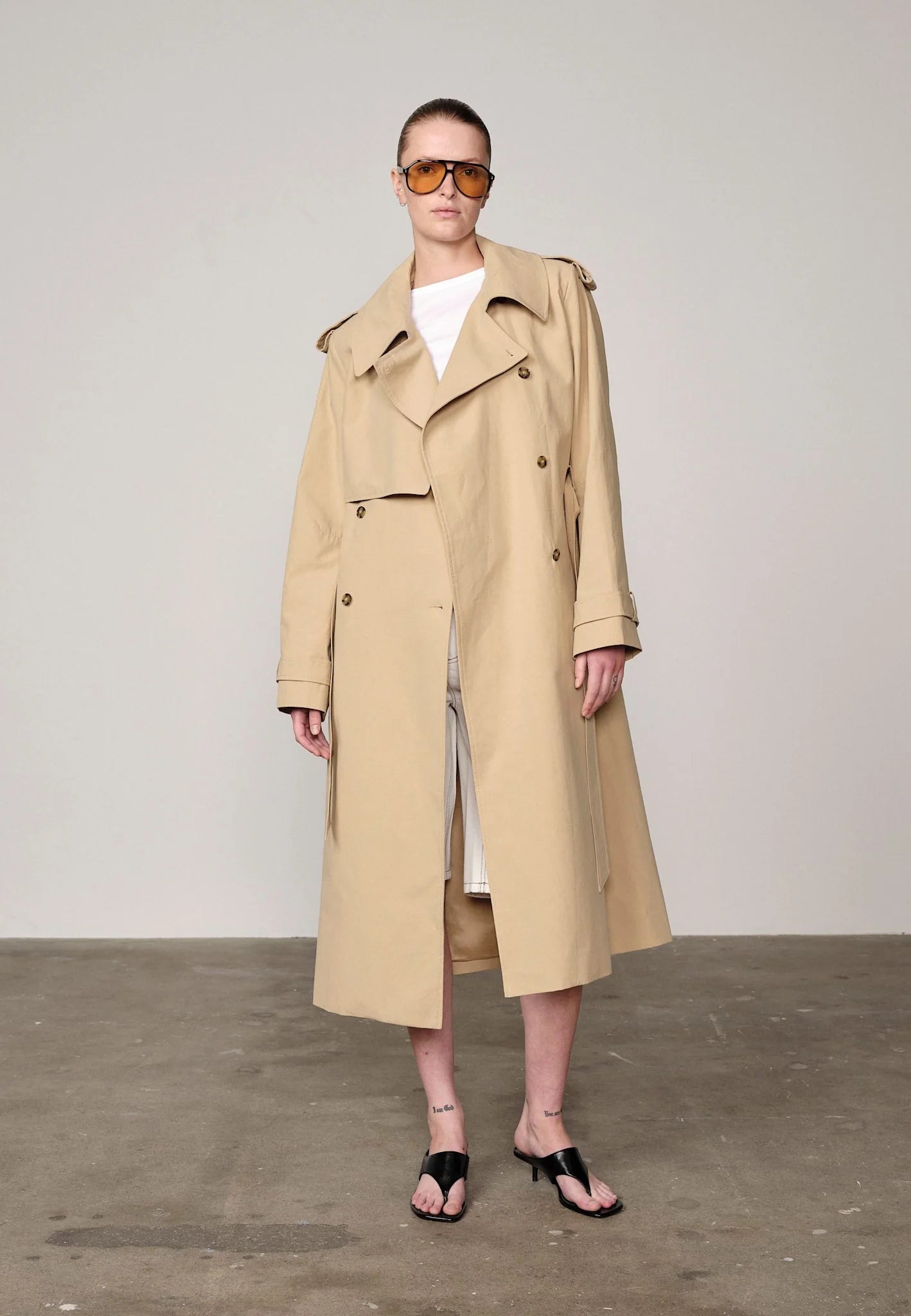HERSKIND Trenchcoat "Fernandes" bison