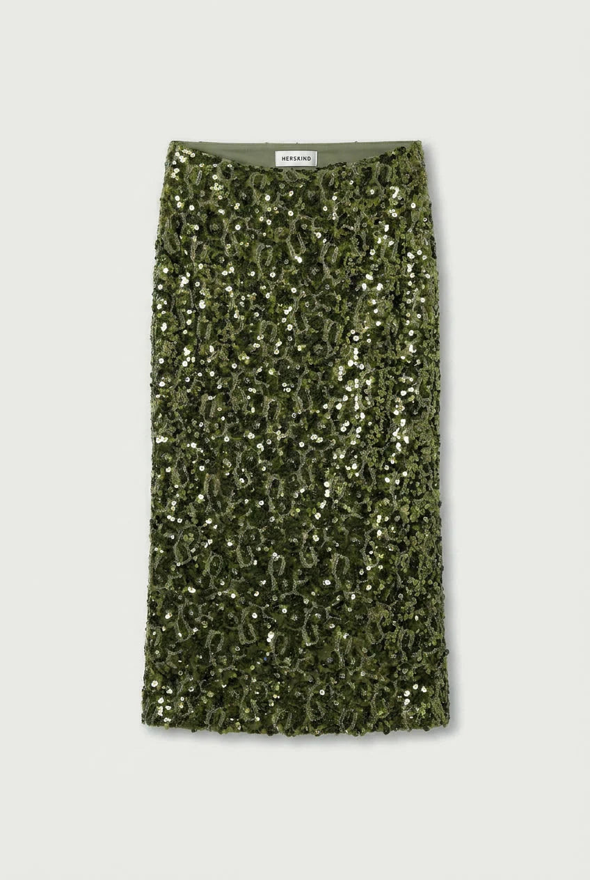 HERSKIND Skirt "Anda" calla green