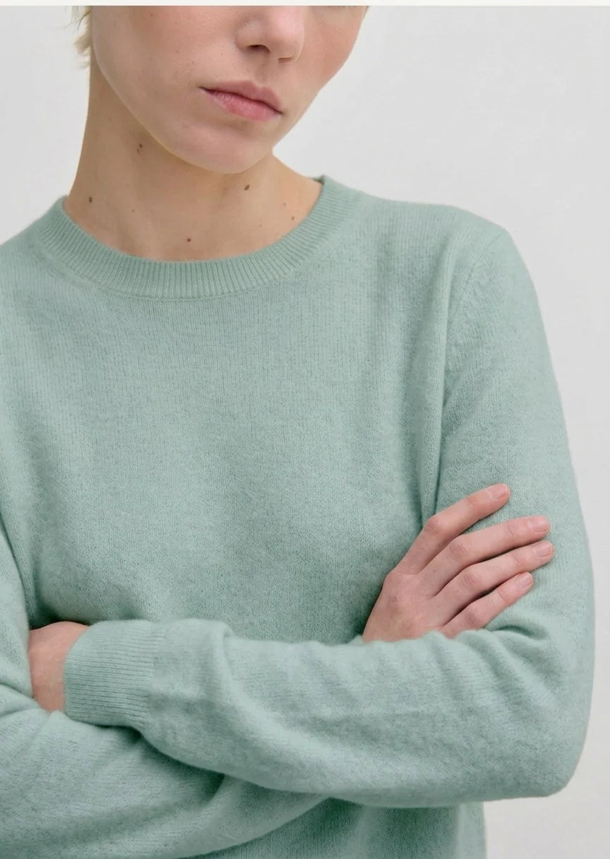 HERSKIND Pullover "Elena" misty blue