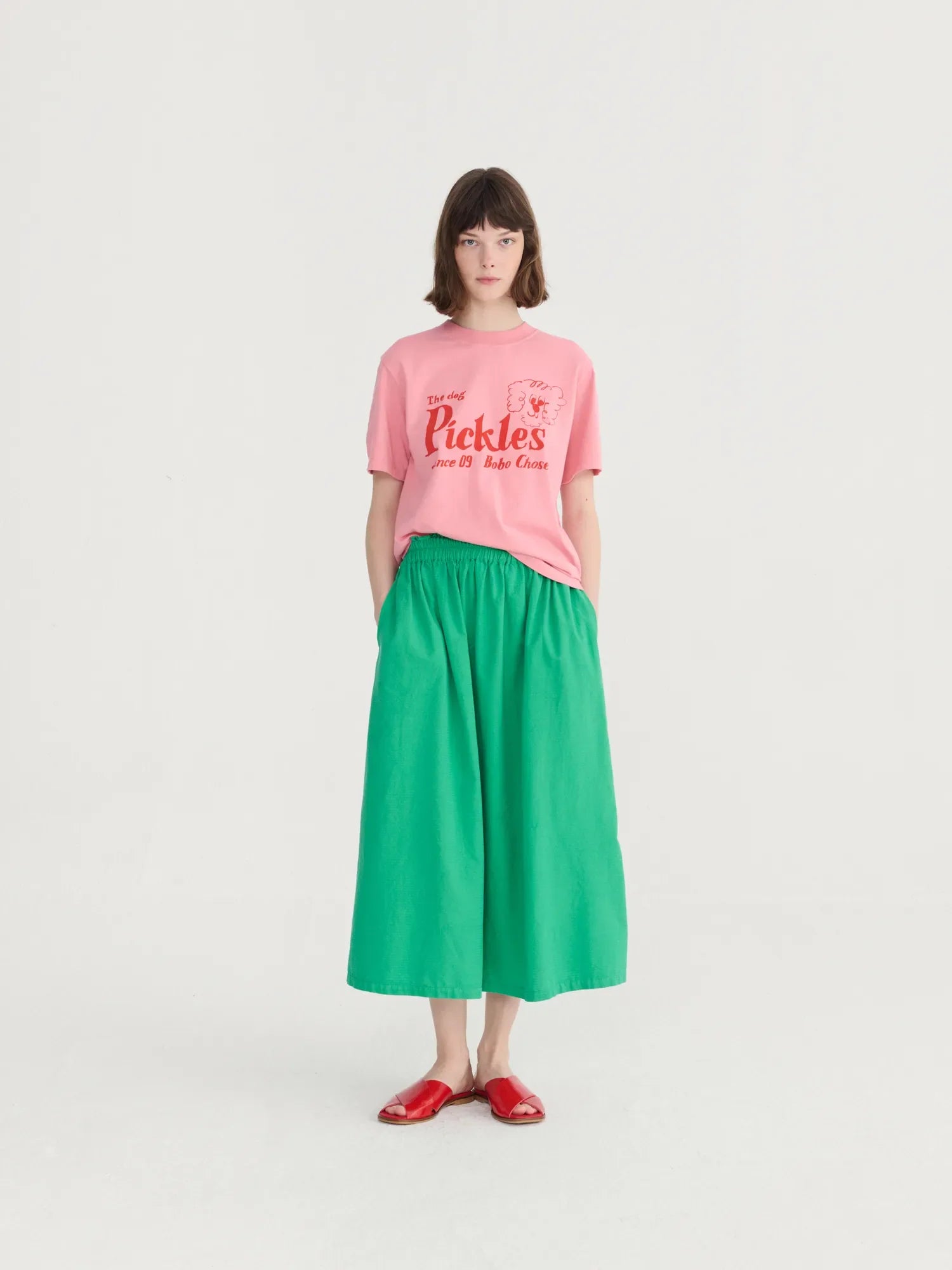 BOBO CHOSES T-Shirt "The dog pickles" pink