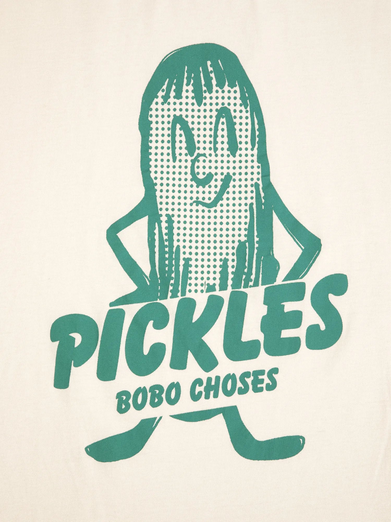 BOBO CHOSES T-Shirt "Mr. Pickles" offwhite
