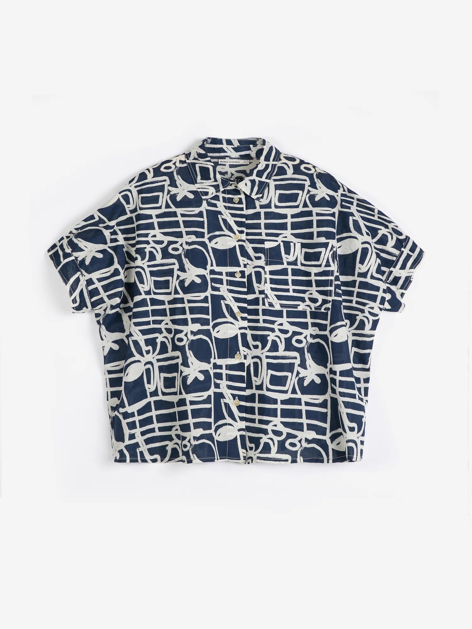 BOBO CHOSES Shirt "Cookery festival" navy blue