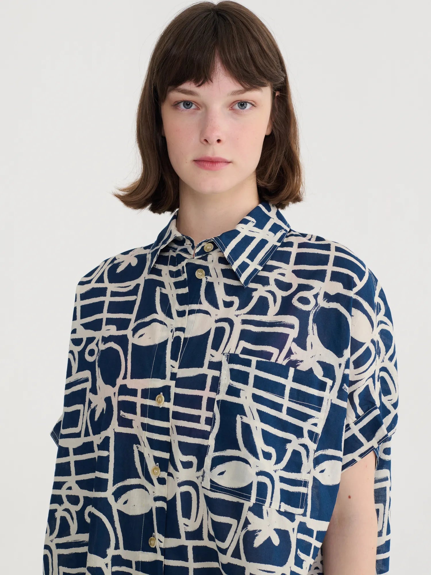 BOBO CHOSES Shirt "Cookery festival" navy blue