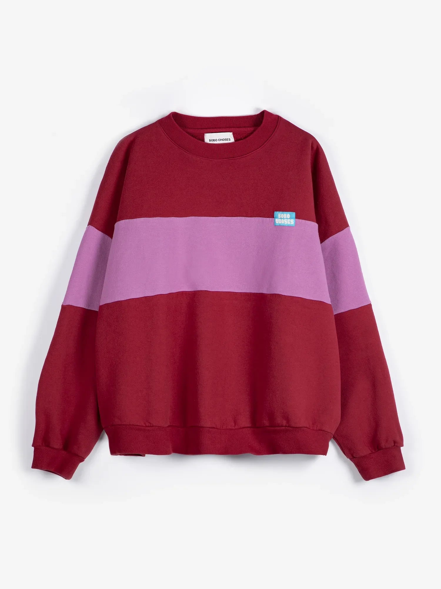 BOBO CHOSES Sweater "Color block" red
