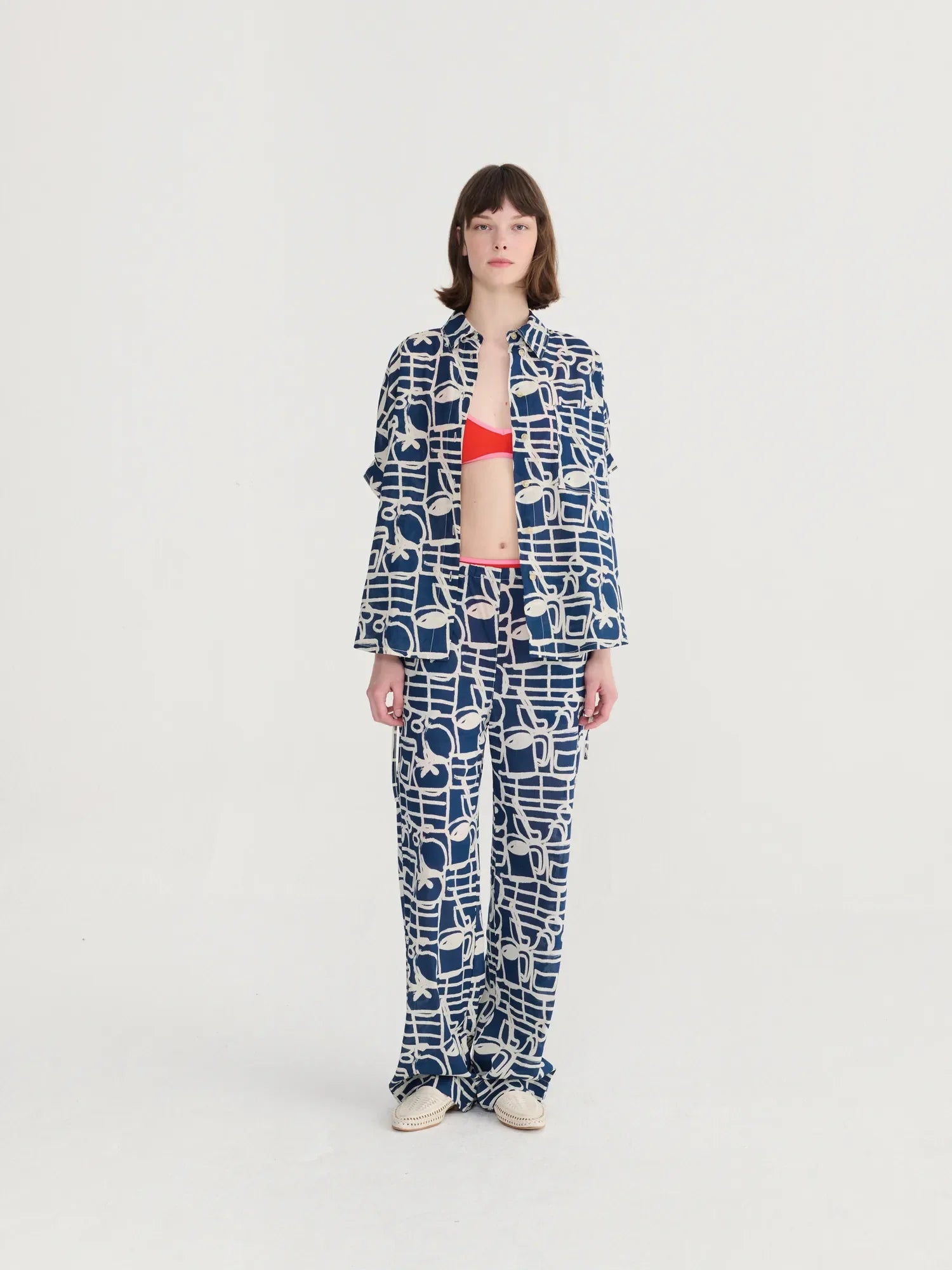 BOBO CHOSES Pants "Cookery festival" navy blue