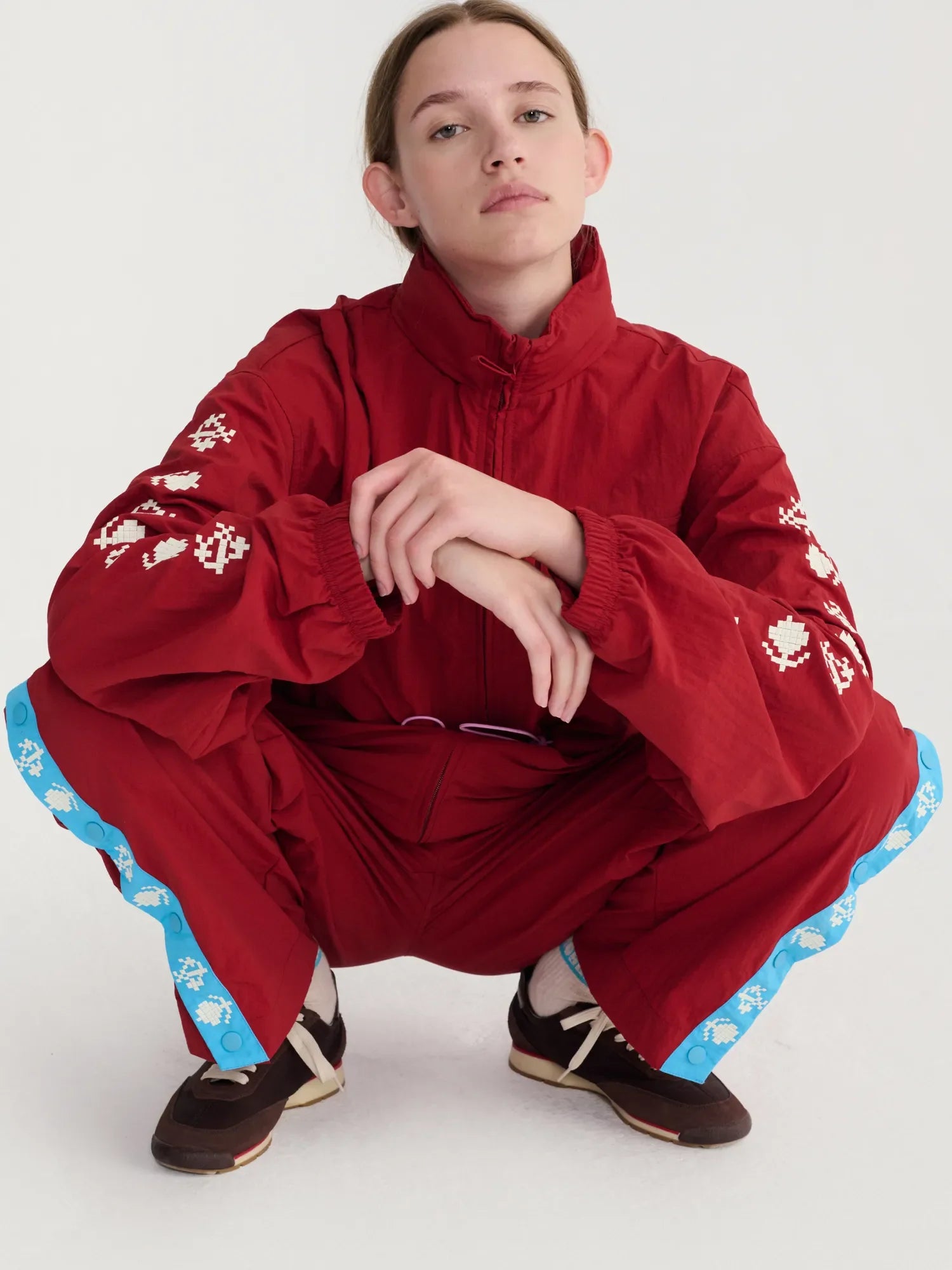 BOBO CHOSES Jacket "Pixel Daisy" red