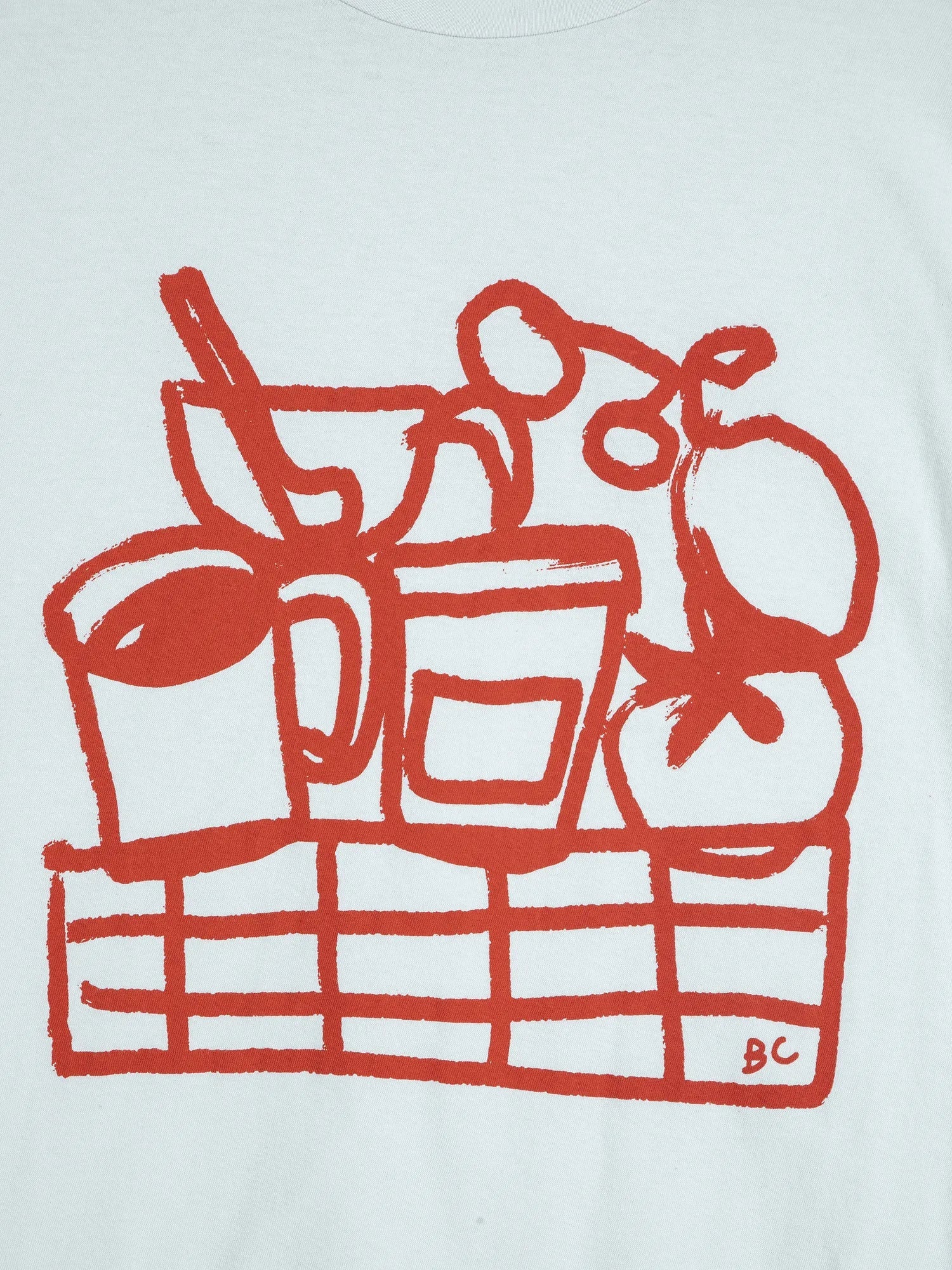 BOBO CHOSES T-Shirt "Cookery festival" light blue