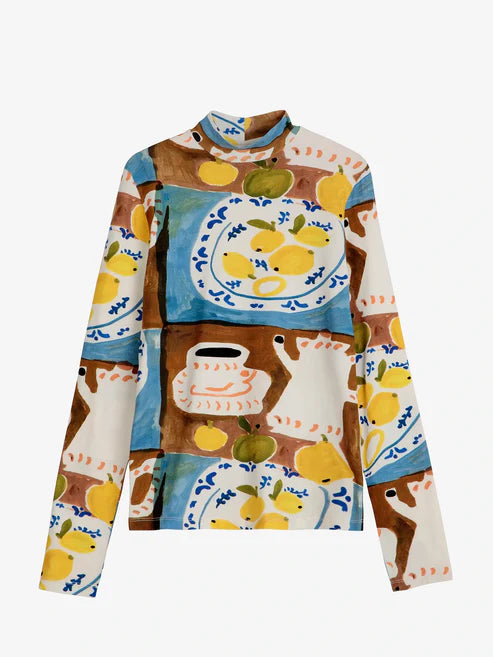 Bobo Choses Turtleneck Abstract Tea Time