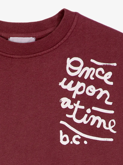 Bobo Choses Sweater Once upon a time burgundy