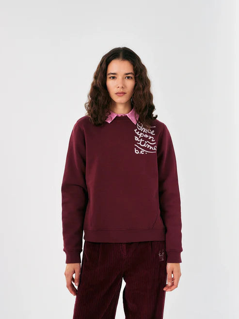 Bobo Choses Sweater Once upon a time burgundy