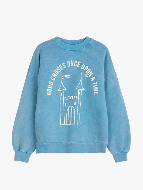 Bobo Choses Sweater Faraway Castle blue