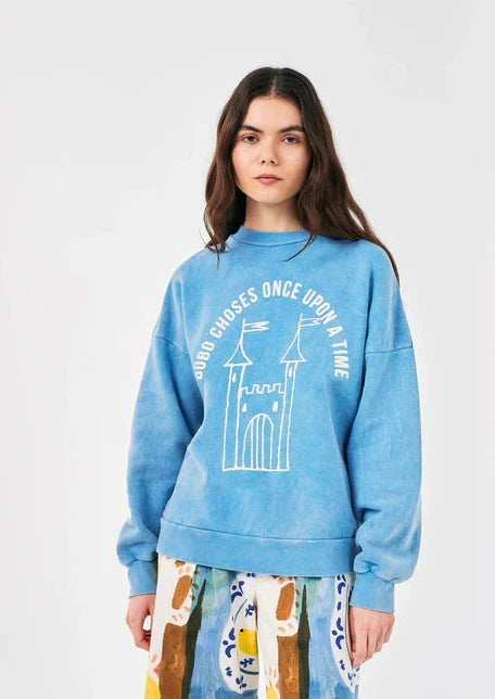 Bobo Choses Sweater Faraway Castle blue