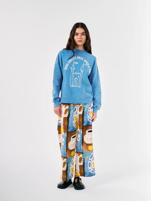 Bobo Choses Sweater Faraway Castle blue