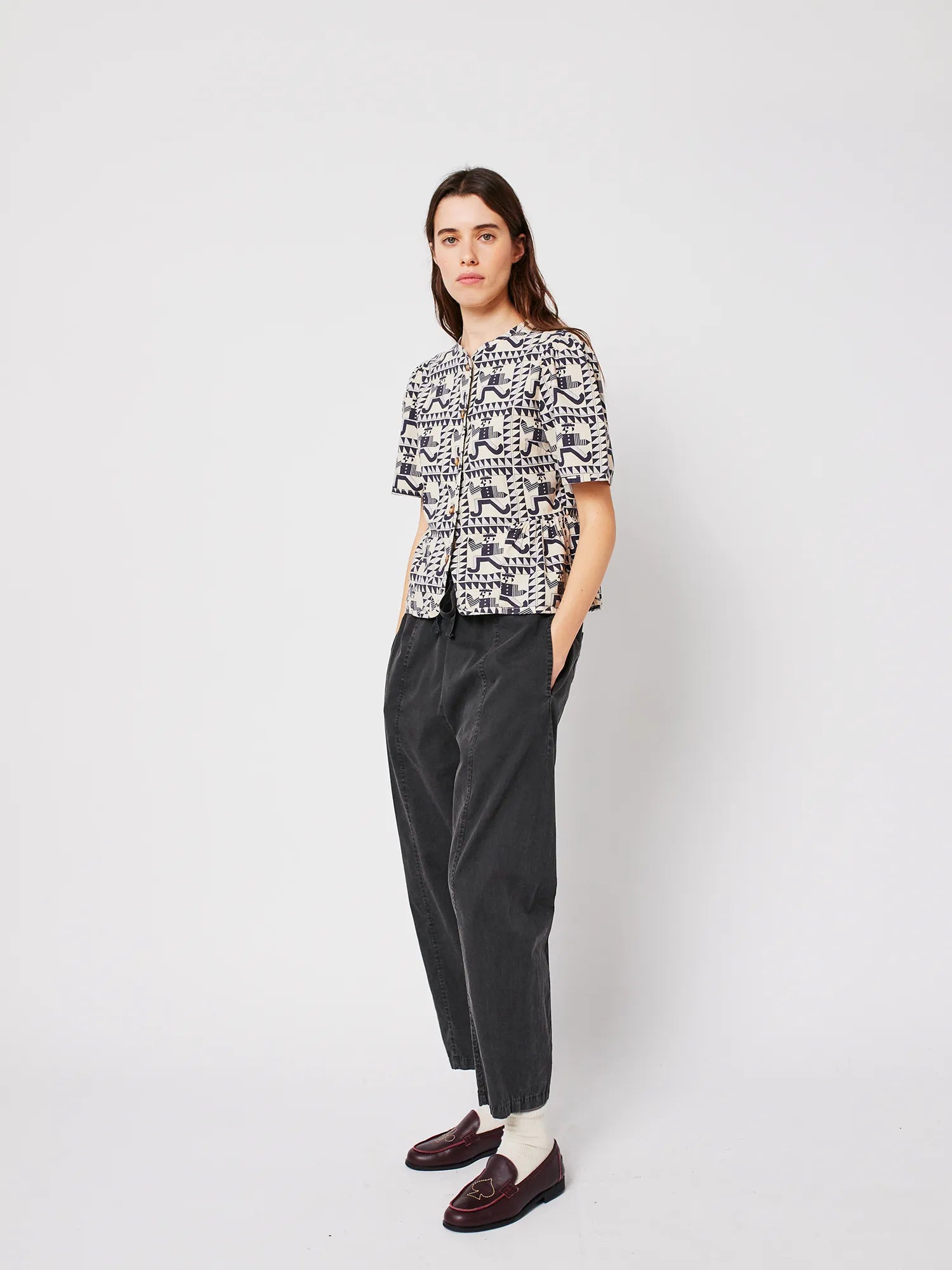 BOBO CHOSES Pants "Cocoon" dark grey