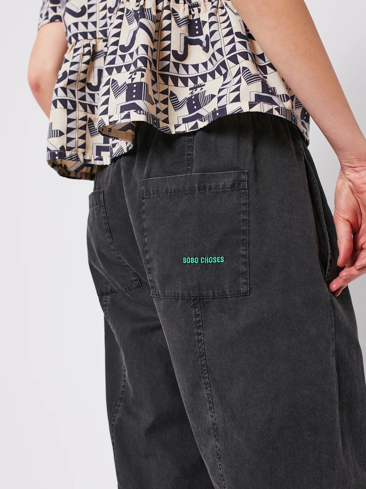 BOBO CHOSES Pants "Cocoon" dark grey