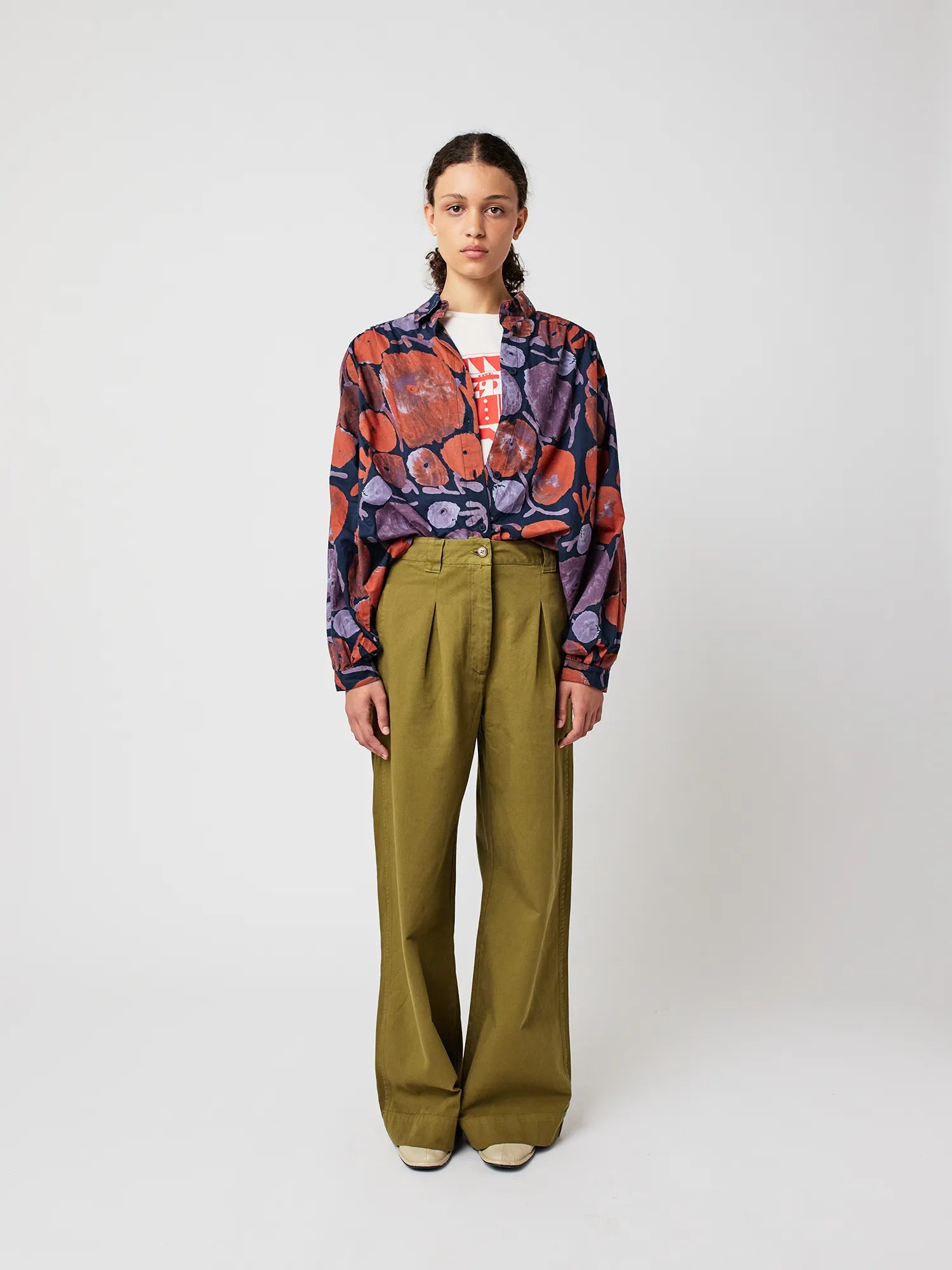 BOBO CHOSES Shirt "Dahlia" navy blue