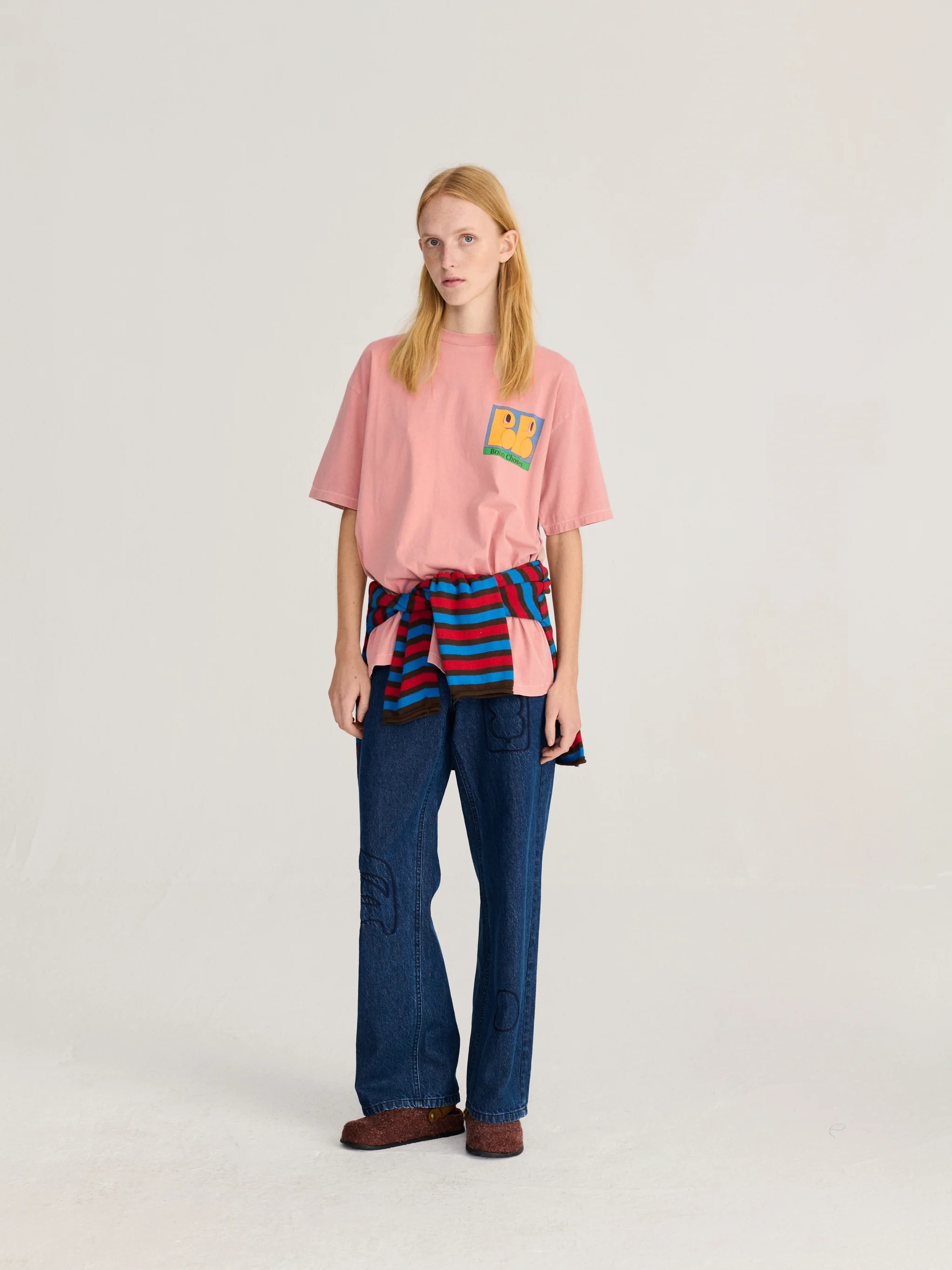 BOBO CHOSES T-Shirt "All about monsters" light pink