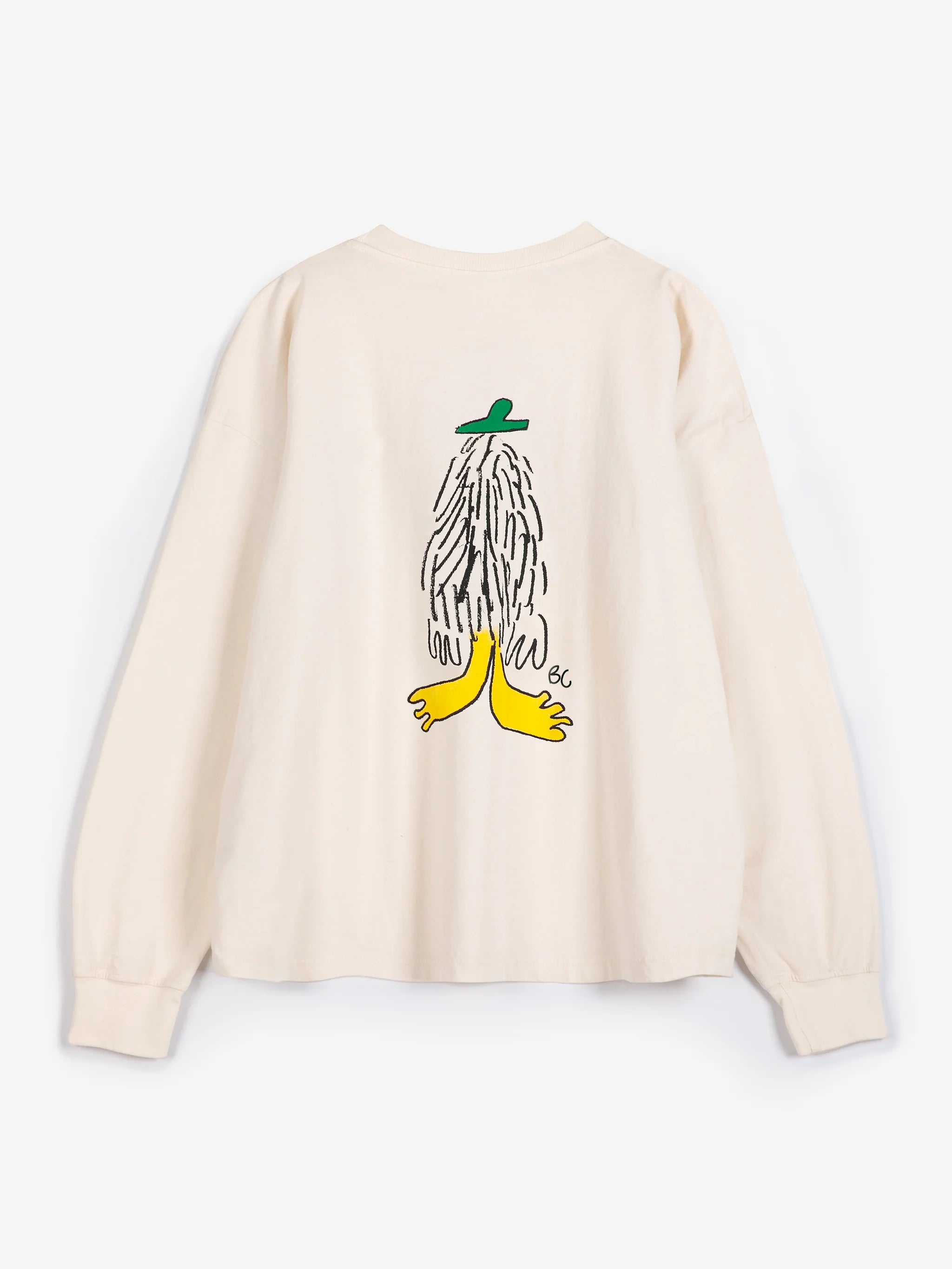 BOBO CHOSES Longsleeve "Hidden monster" offwhite