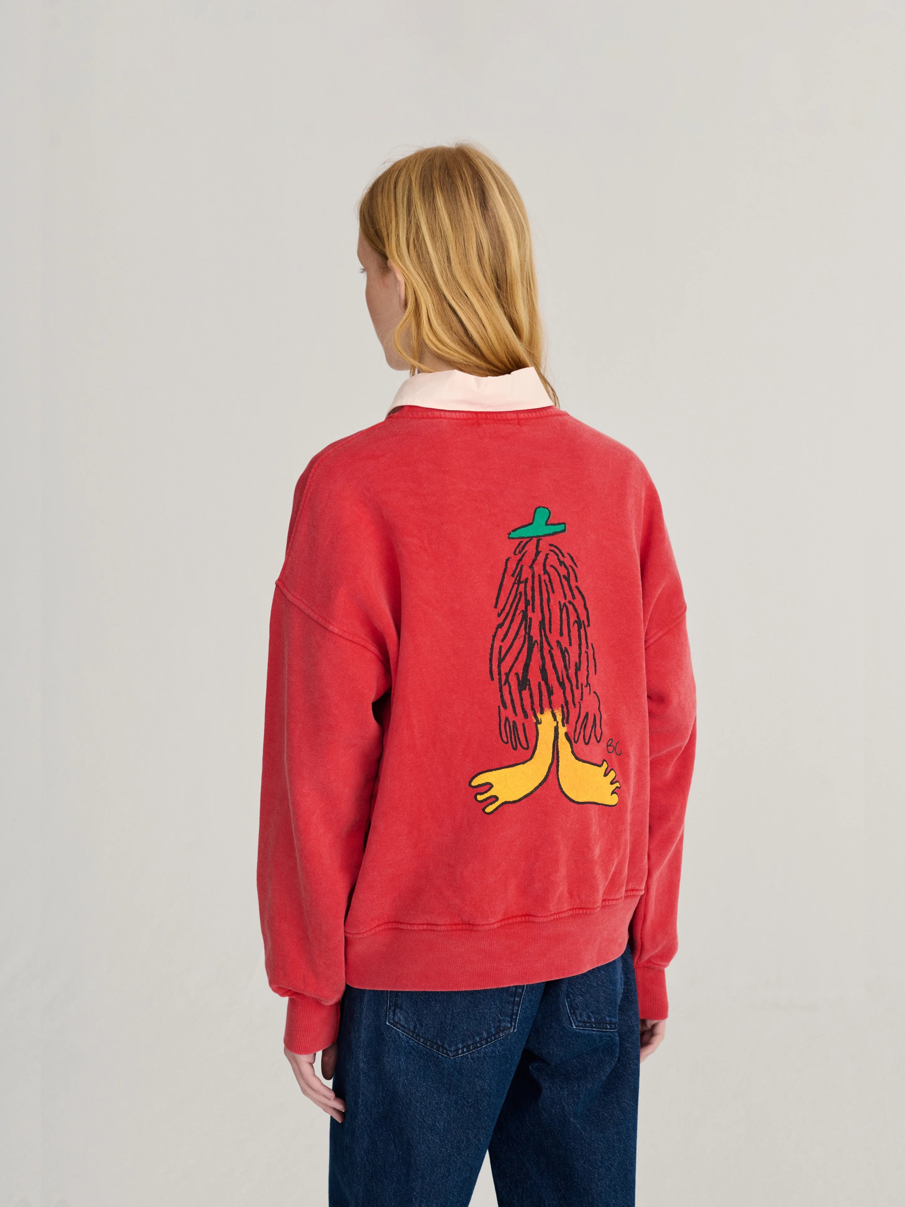 BOBO CHOSES Sweater "Hidden monster" red